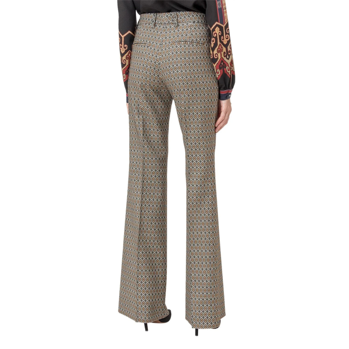 Etro Jacquard Trousers, size 46IT