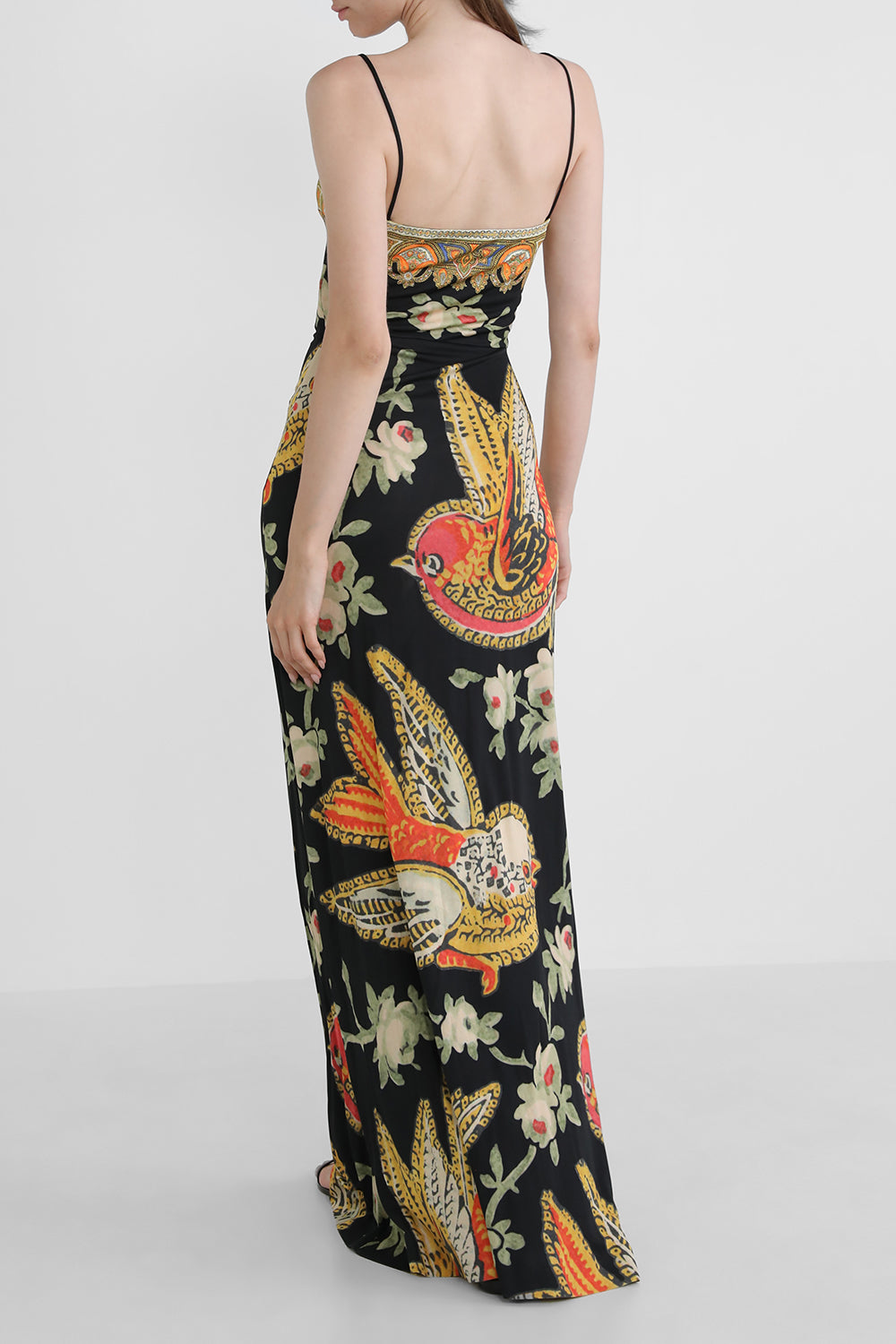Etro Printed Jersey Maxi Dress, size 42IT (fits like US 4)