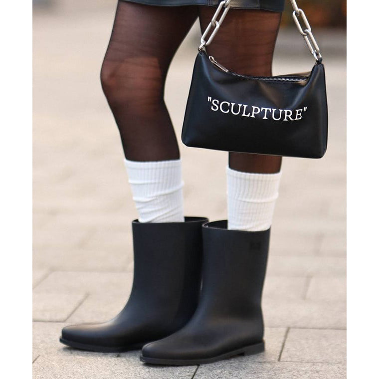 Toteme Rubber Rain Boots in Black, size 38