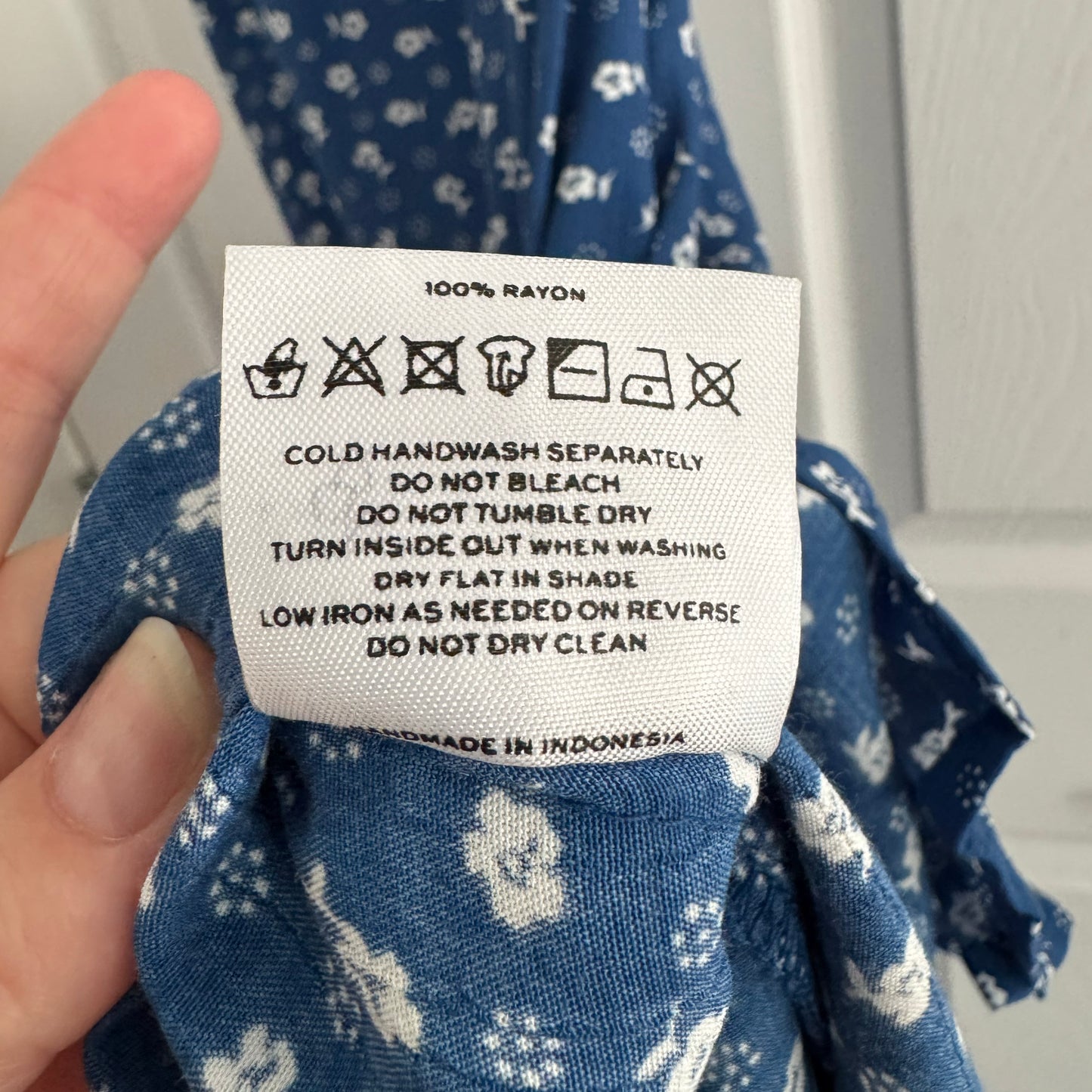 Faithfull The Brand "Noemie" Dress in Blue, size Small