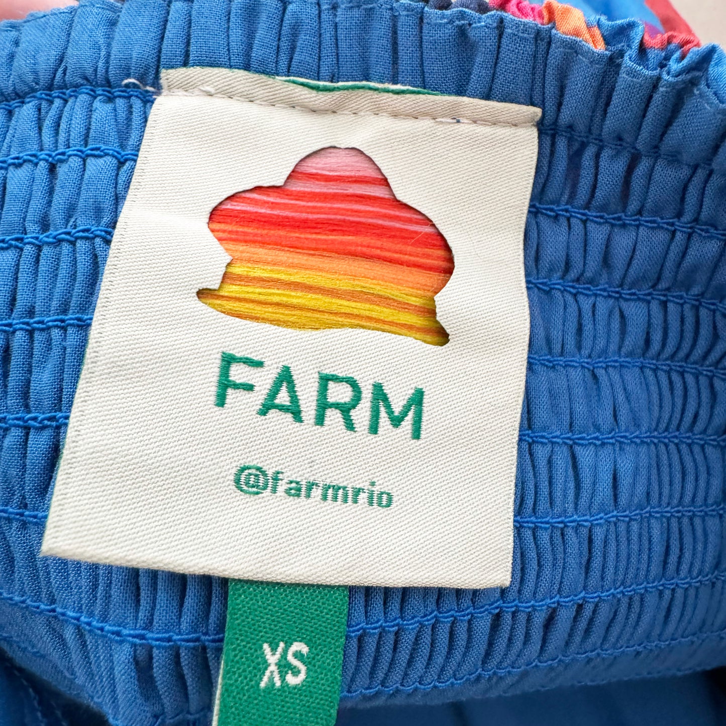 FARM Rio Rainbow Macaw Mini Dress, size XS