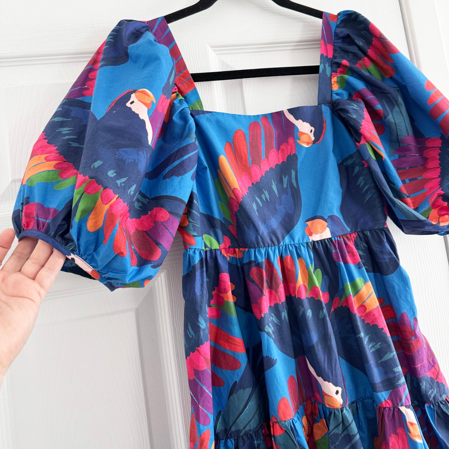 FARM Rio Rainbow Macaw Mini Dress, size XS