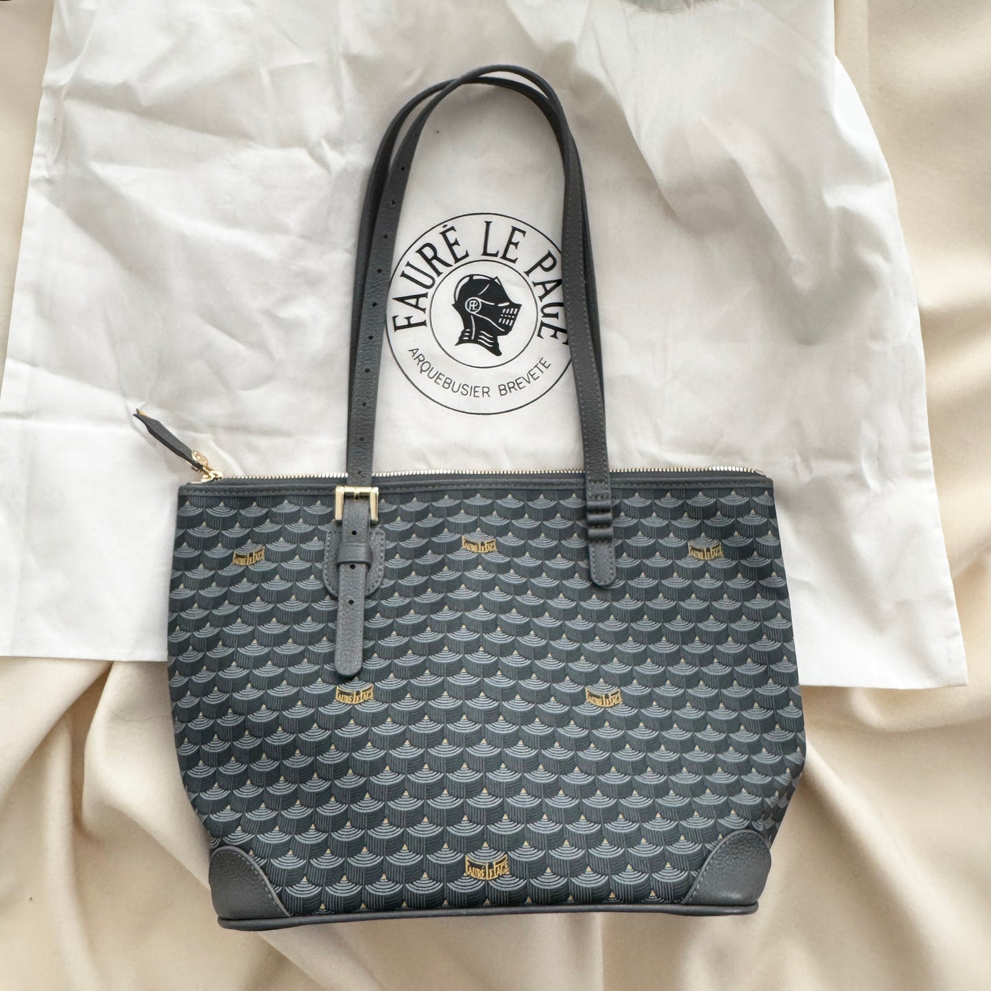 Fauré le Page "Daily Battle 27 w Zip" Tote in Grey