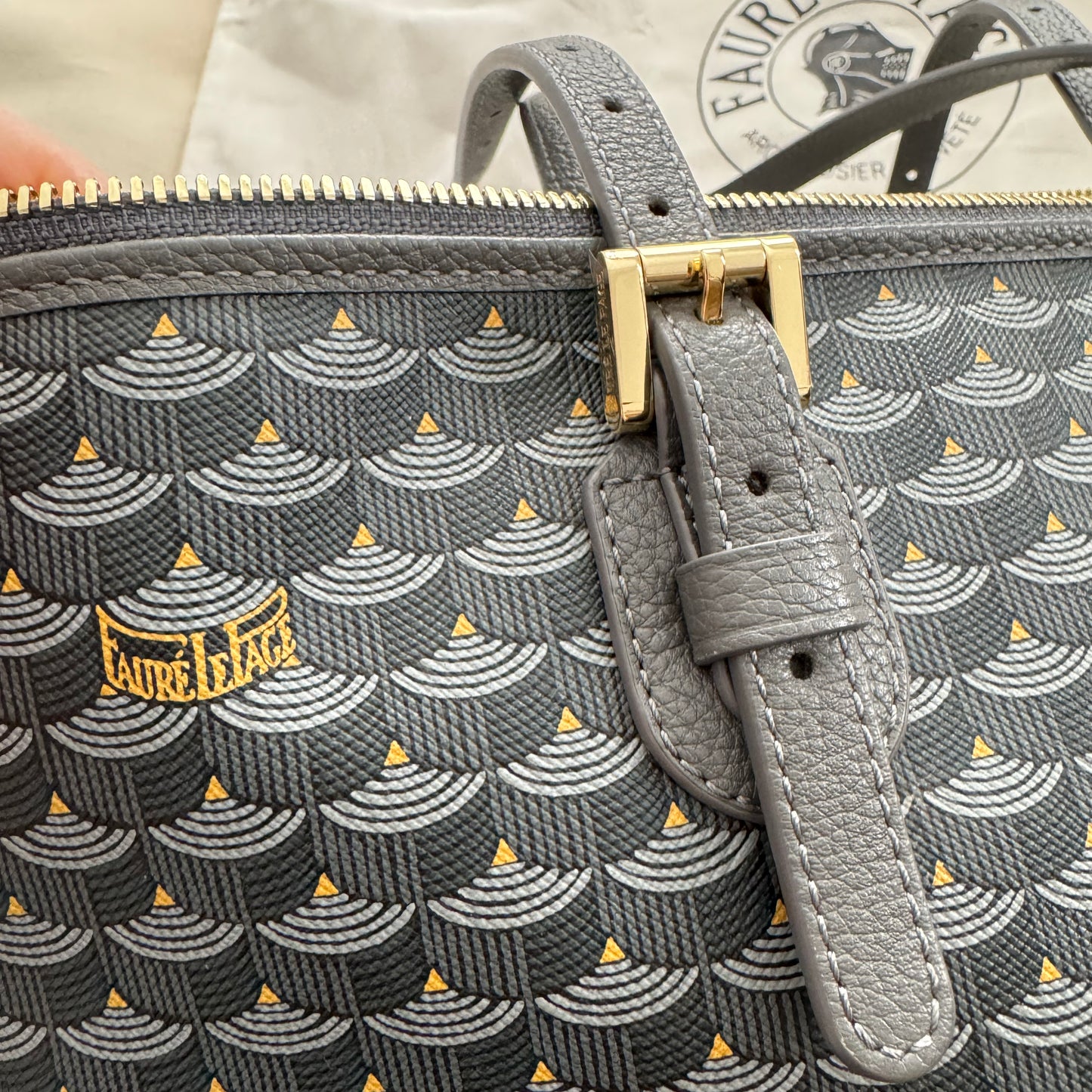 Fauré le Page "Daily Battle 27 w Zip" Tote in Grey