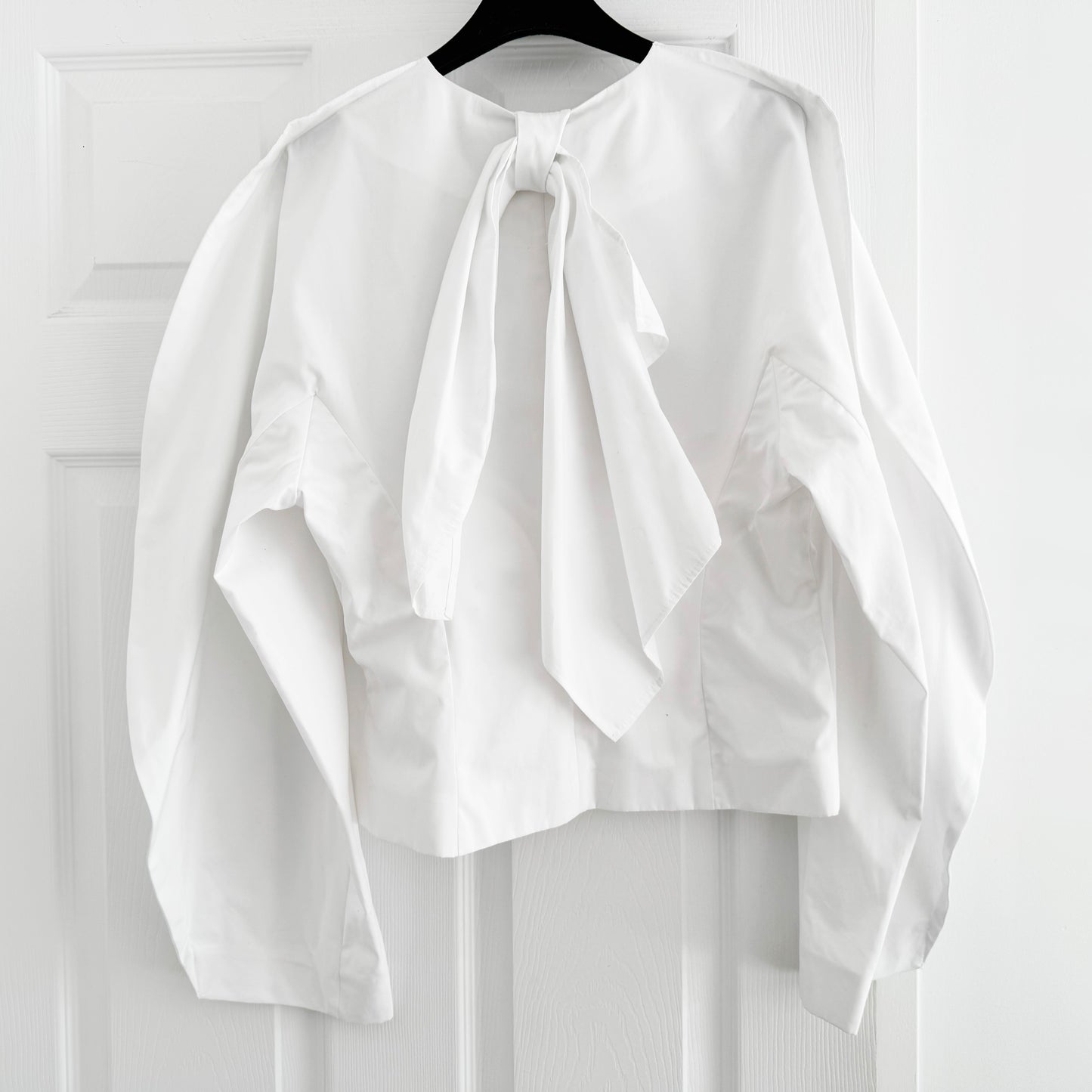 Fidan Novruzova "Eline" Poplin Shirt in White, size Medium