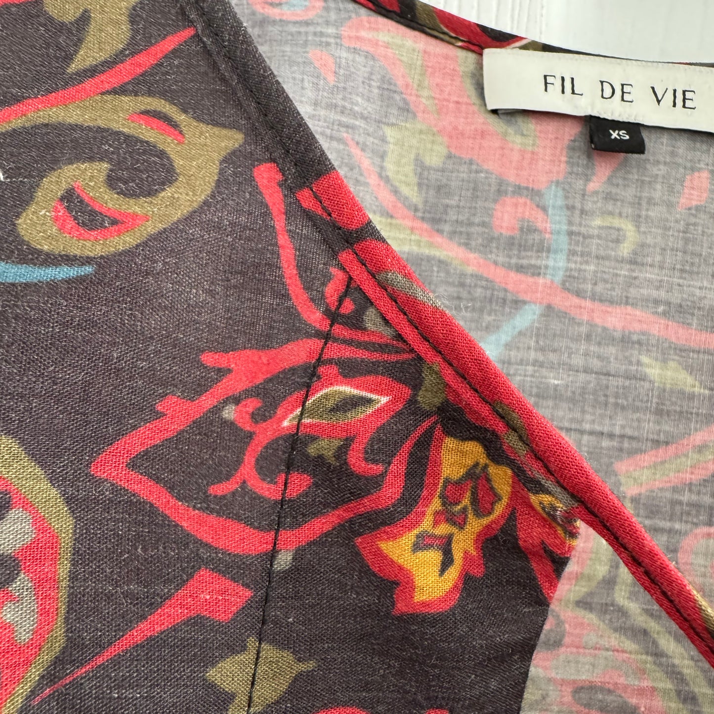 Fil de Vie Printed Kaftan, size XS (fits up to XL)