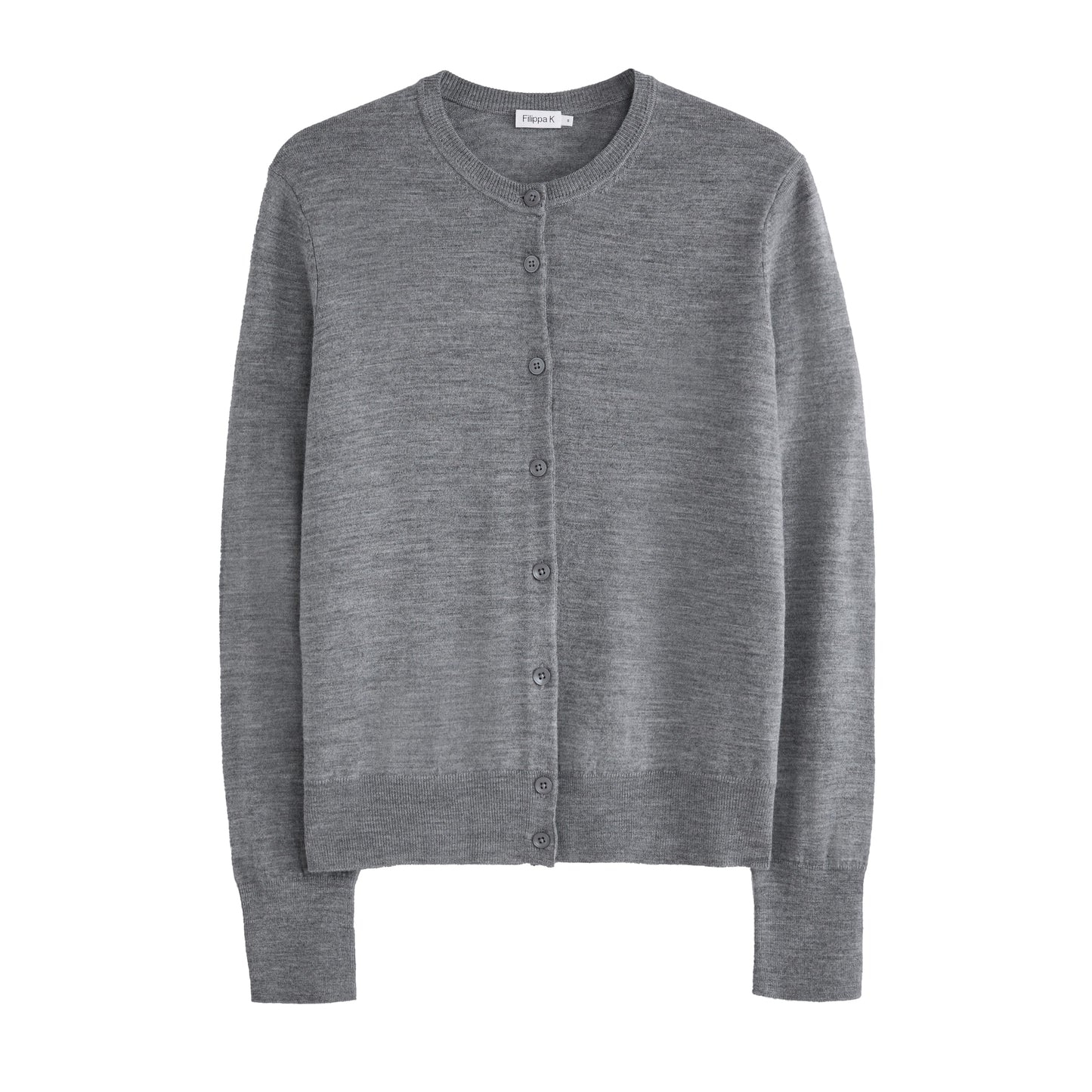 Filippa K Merino Cardigan in Grey, Size Small (Fits XS/S)