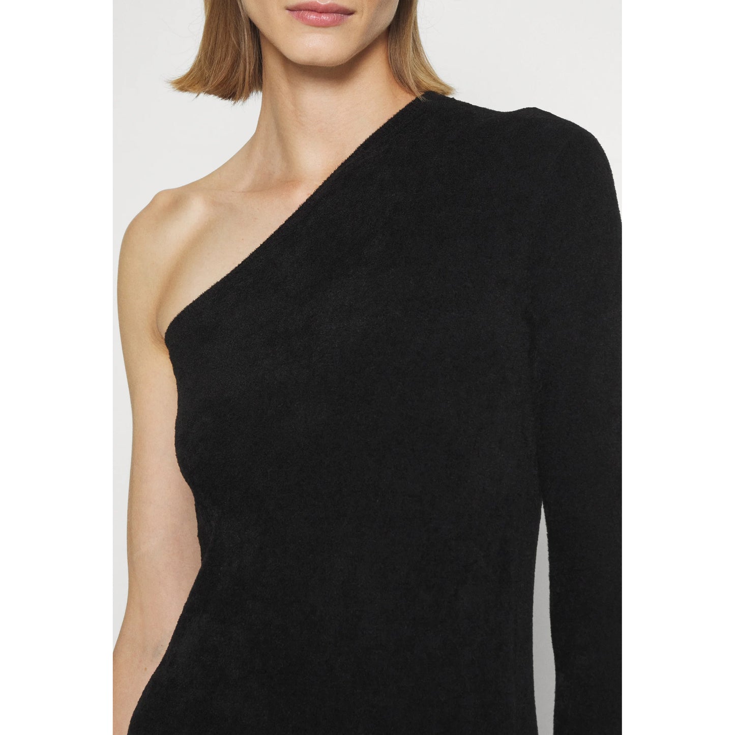 Filippa K One Shoulder Dress in Black, Size Small