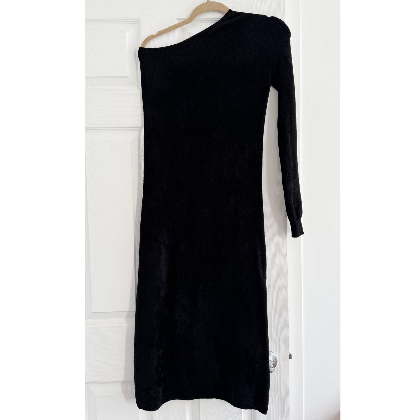 Filippa K One Shoulder Dress in Black, Size Small