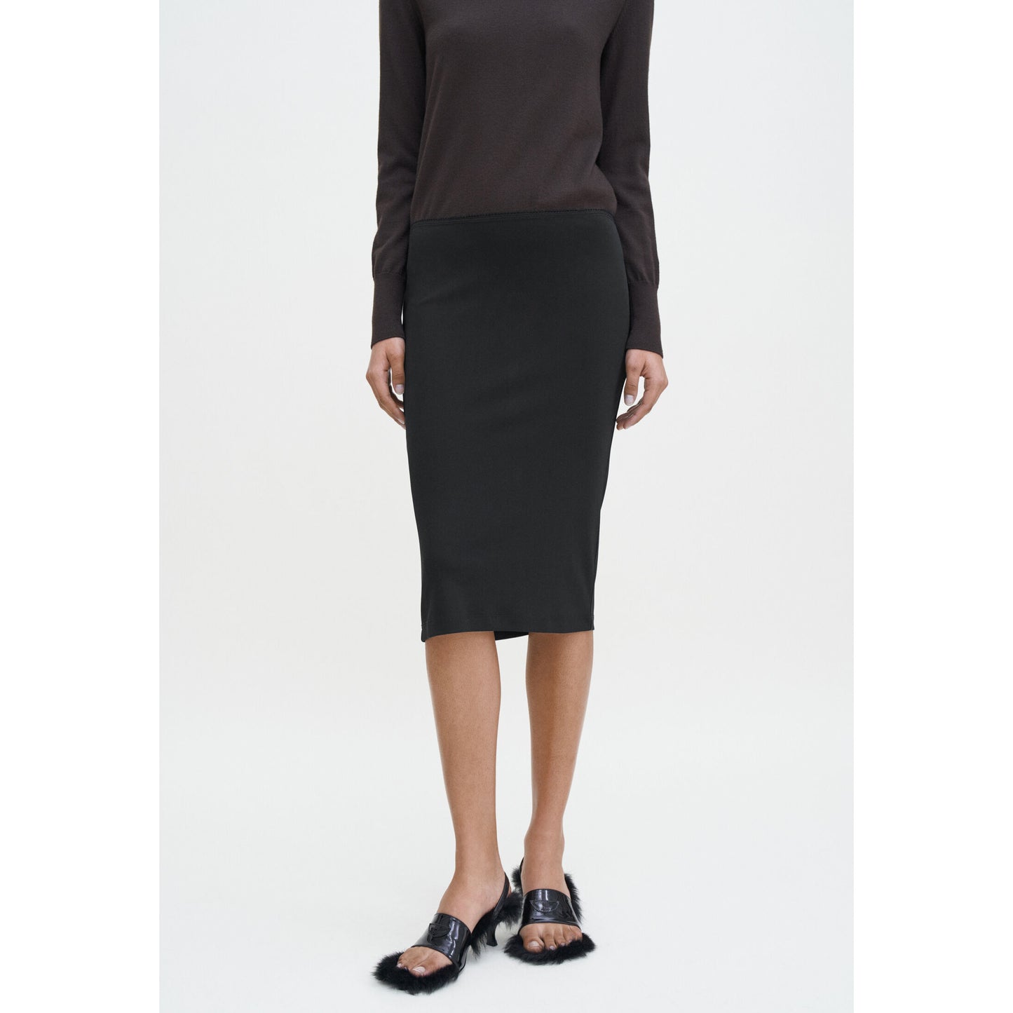 Filippa K Black Jersey Skirt, size Small (fits XS/S)