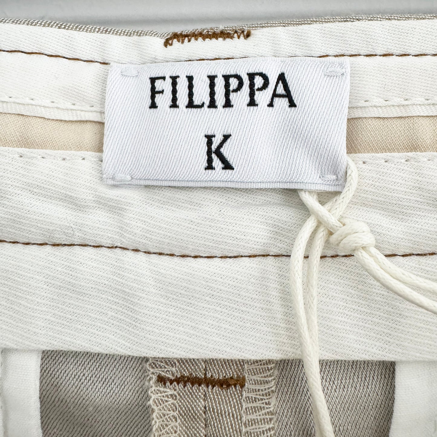 Filippa K "Bella" Mariner Trousers in Beige/Taupe, size 38 (size 6)