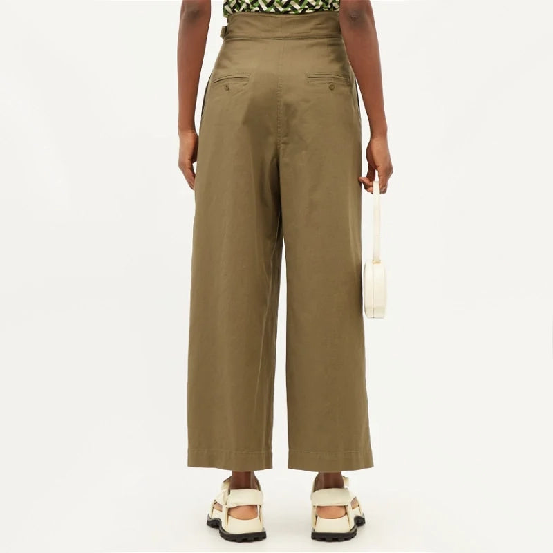 Max Mara Weekend "Foggia" Pleated Pant in Green, size 8 (fits like size 4)