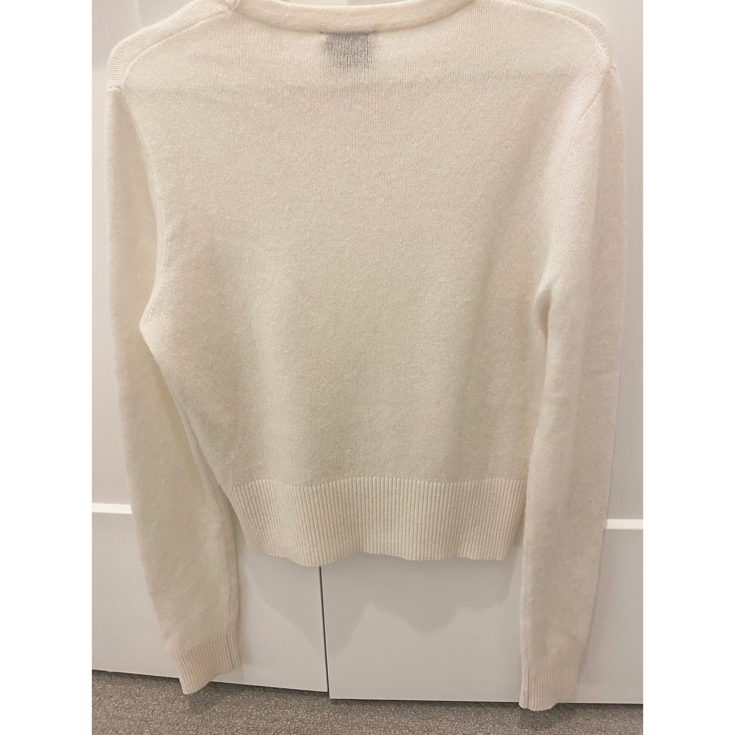 Forte Forte Wool/Cashmere Crew Neck in Ivory, size "II" (fits S/M)