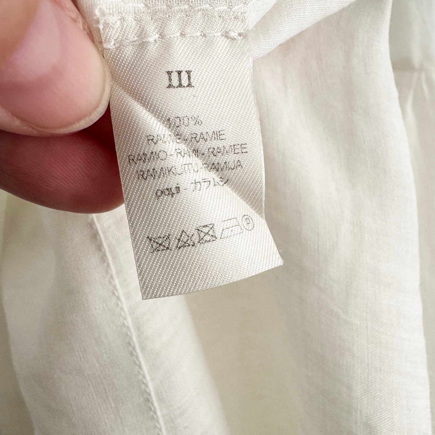 Forte_Forte White Dress with Green Embroidery, Size "III" (fits like size 8/10)