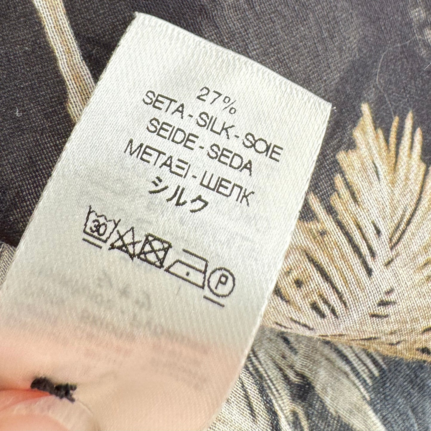 Forte_Forte "Le Stampe" Printed Voile Long Sleeve Blouse, size IV