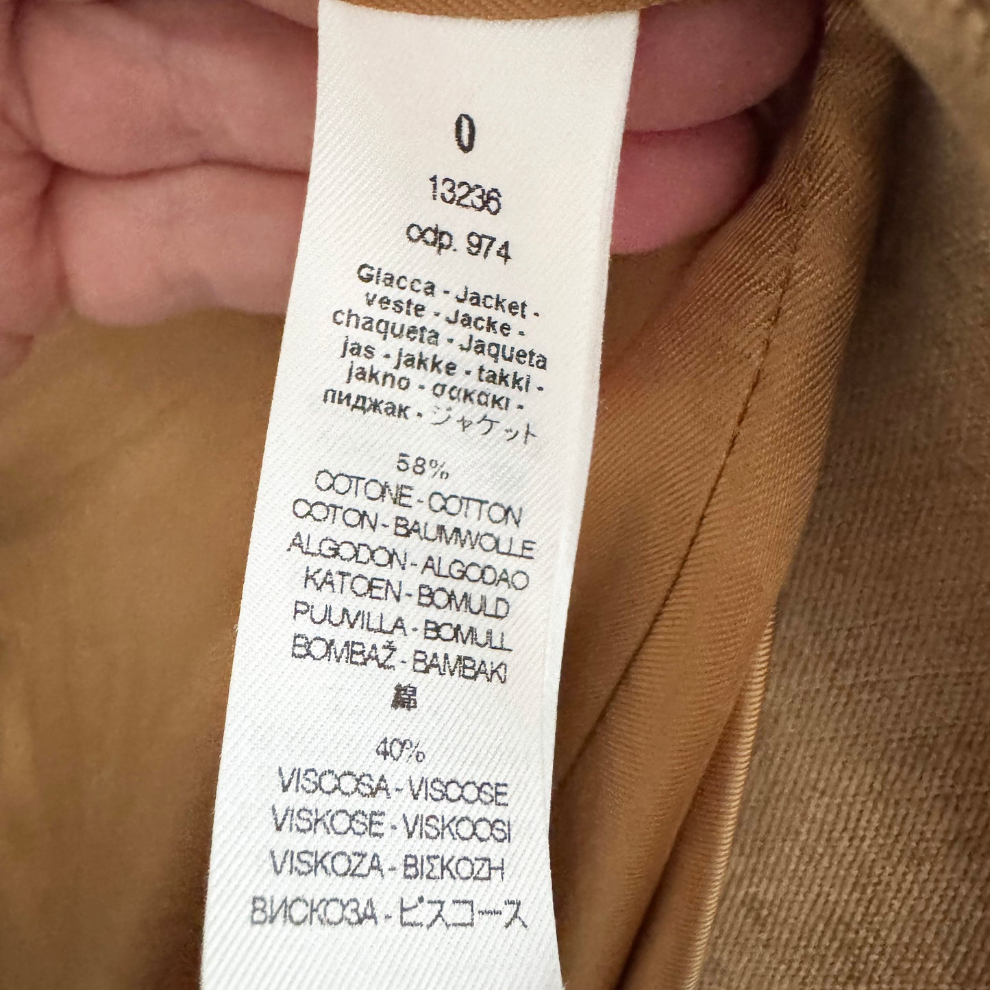 Forte.Forte Stretch Velvet Blazer in Gold, size "0" (XS)