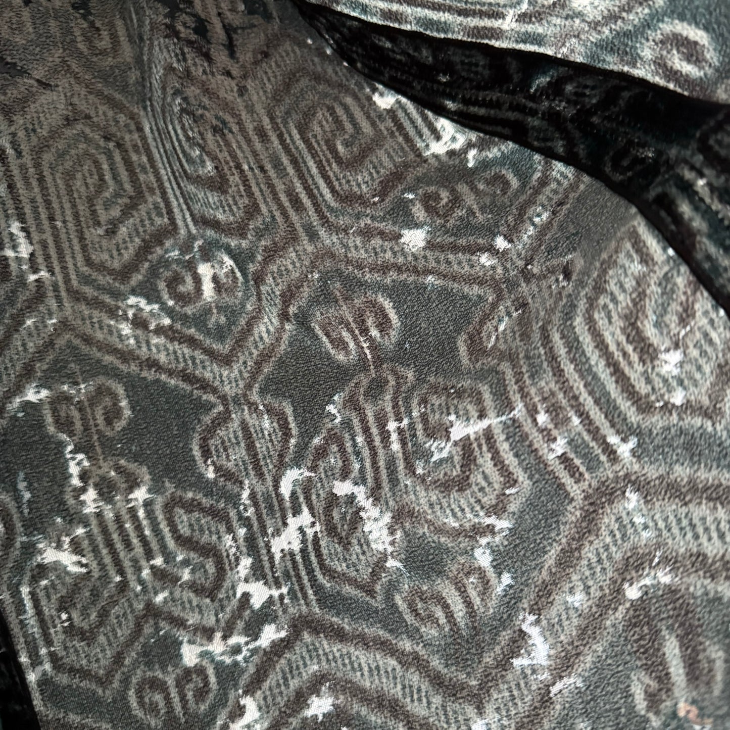 Forte_Forte Velvet Duster Jacket in Teal, size "I" (Size Small)