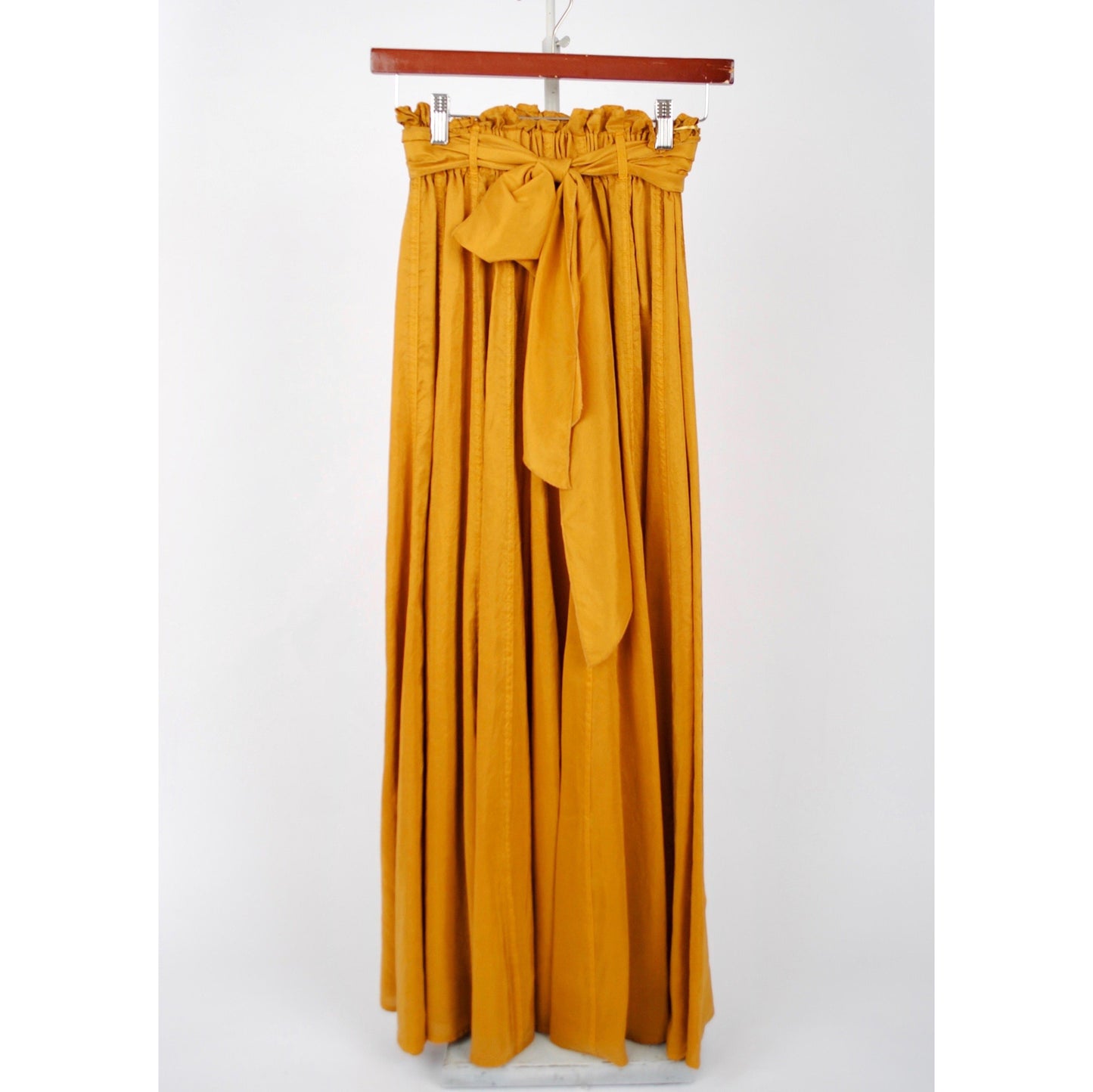 Forte.Forte Yellow Silk Habotai Skirt, size 0 (XS)