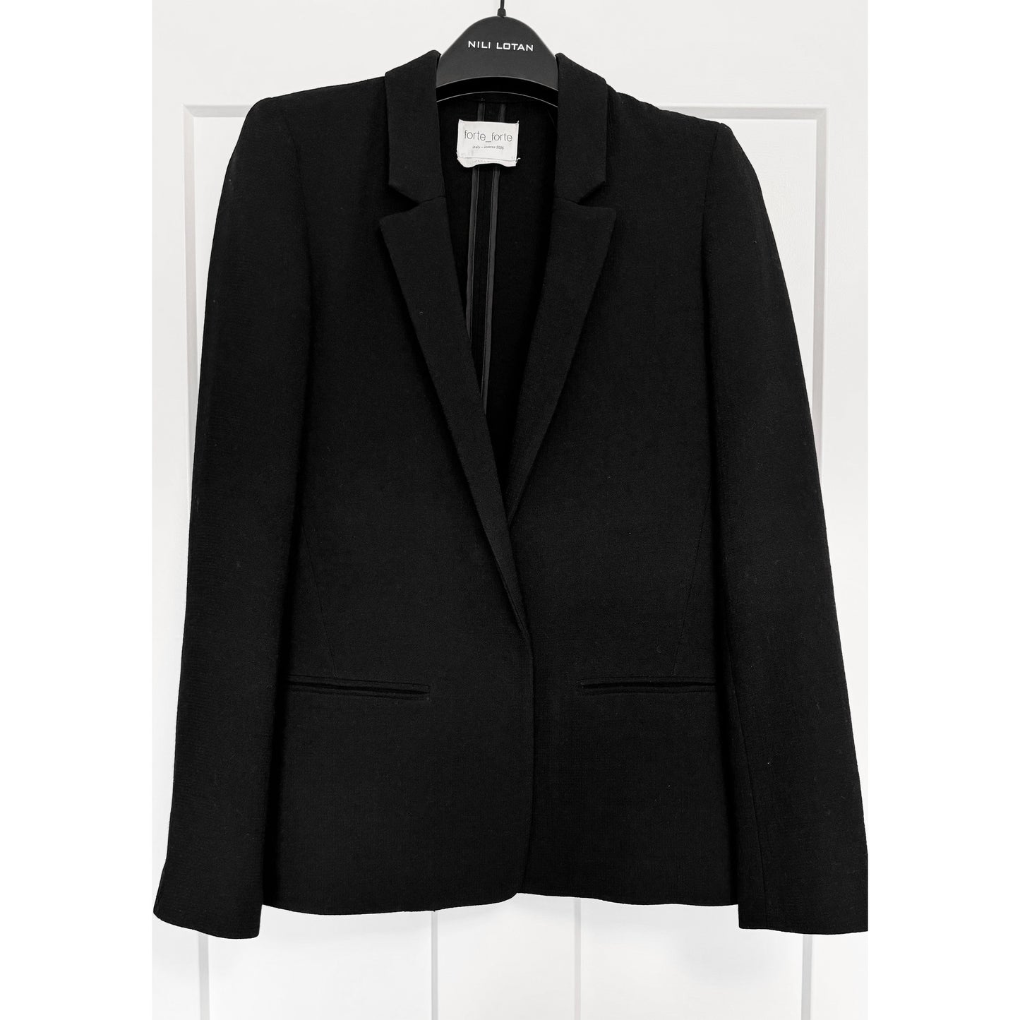 Forte_Forte Black Crepe Blazer, size "0" (XS)