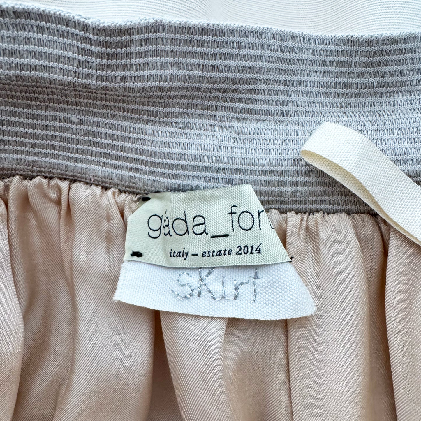 Forte.Forte Linen Skirt in Beige, size "II" (fits anyone in the S-M range)