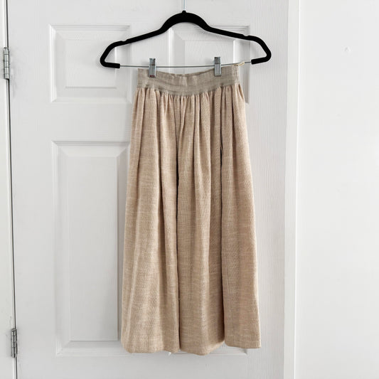 Forte.Forte Linen Skirt in Beige, size "II" (fits anyone in the S-M range)