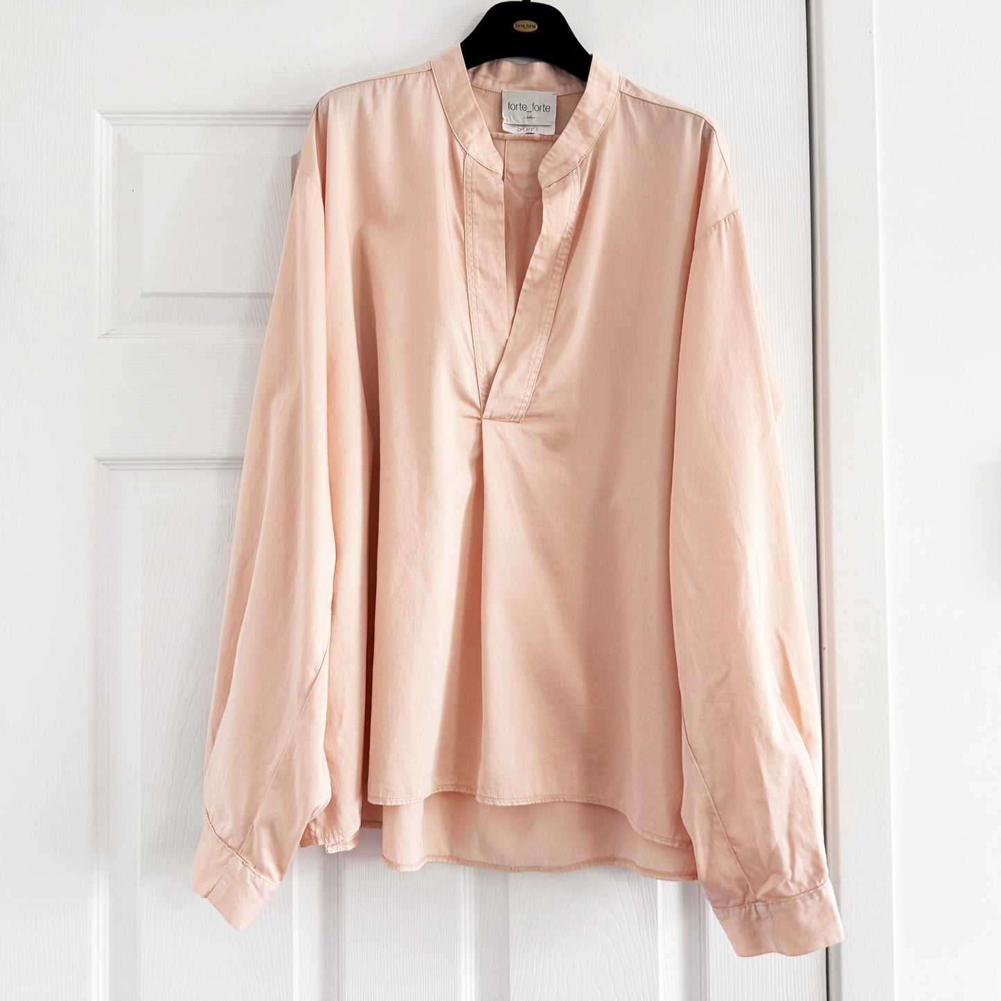 Forte_Forte Cotton Poplin Blouse in Pink, size "II" (fits M/L)