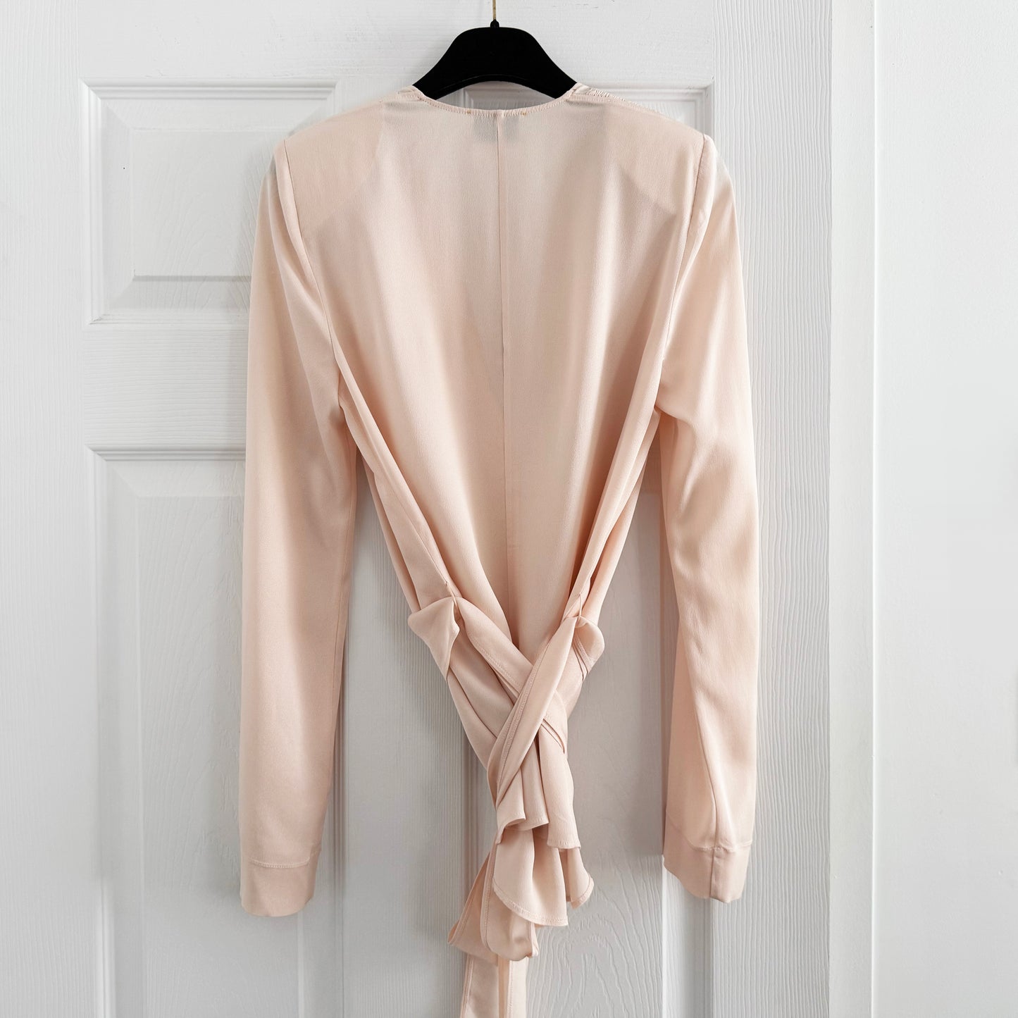 Forte.Forte Long Sleeve Wrap Blouse and Pink, size "0" (XS)