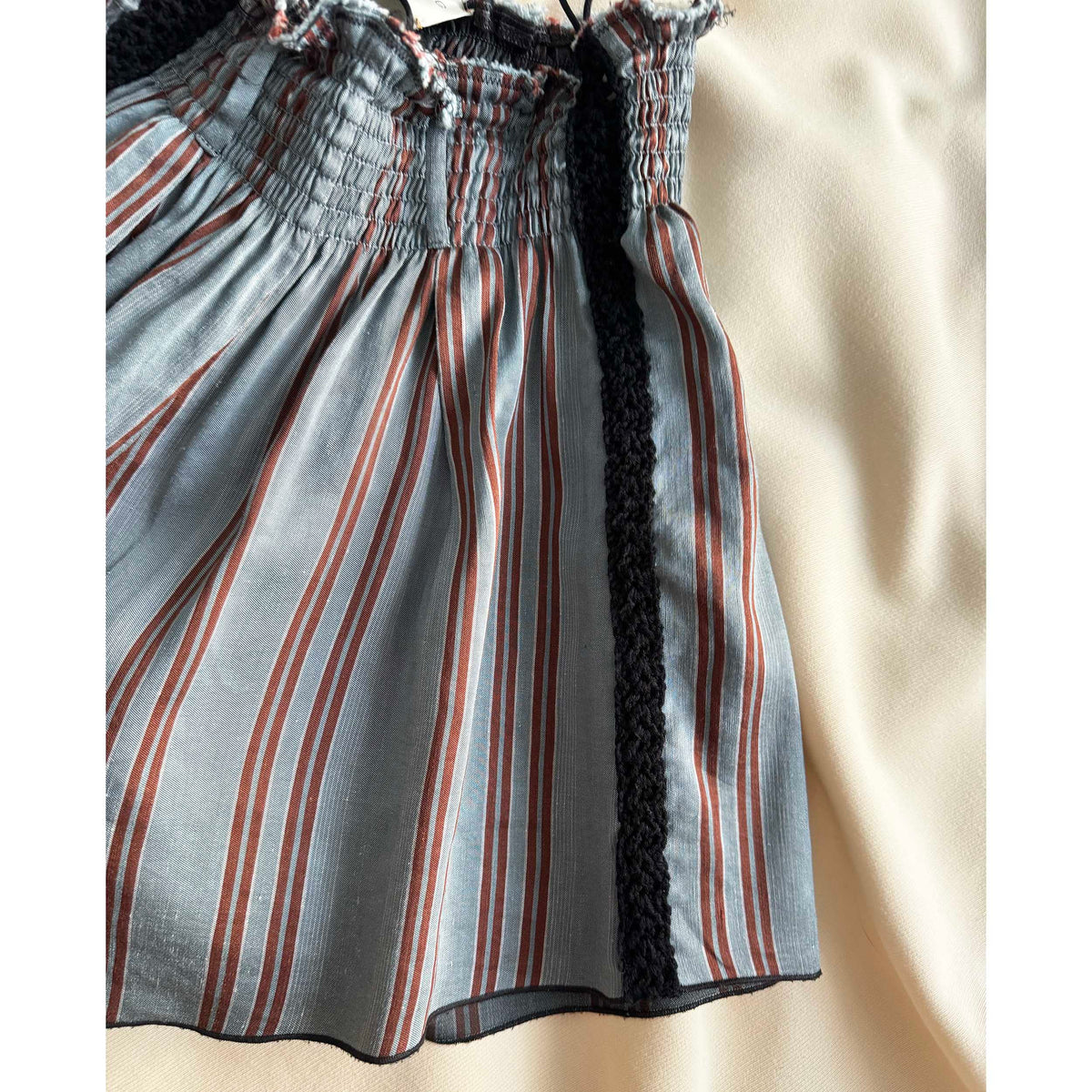 Forte_Forte Pinstripe Shorts with Elastic Waist, size "1" (size Small)
