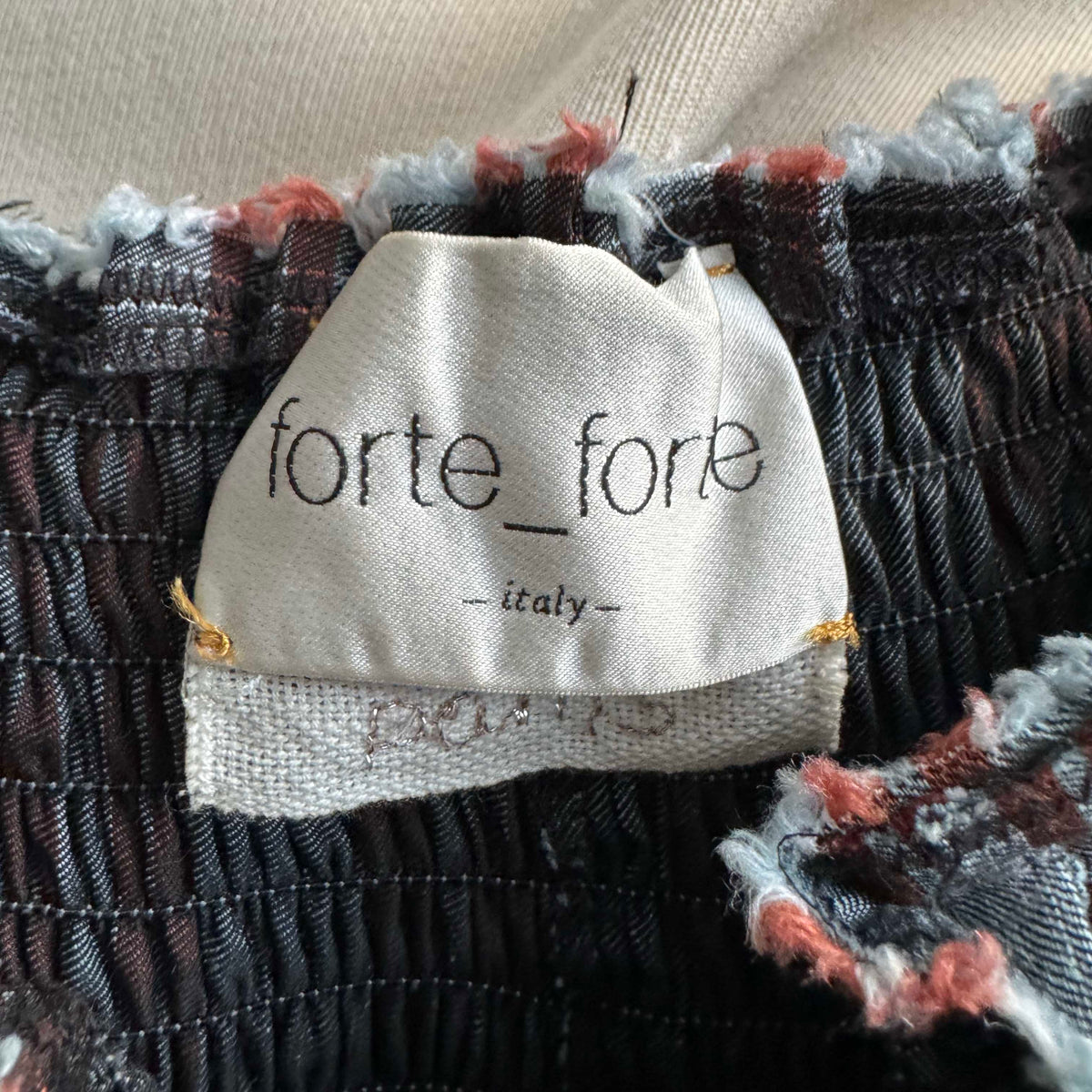 Forte_Forte Pinstripe Shorts with Elastic Waist, size "1" (size Small)