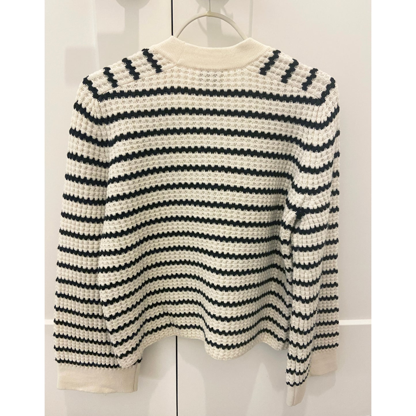 Forte_Forte Striped Wool Cardigan, size "0" (fits XS/S)