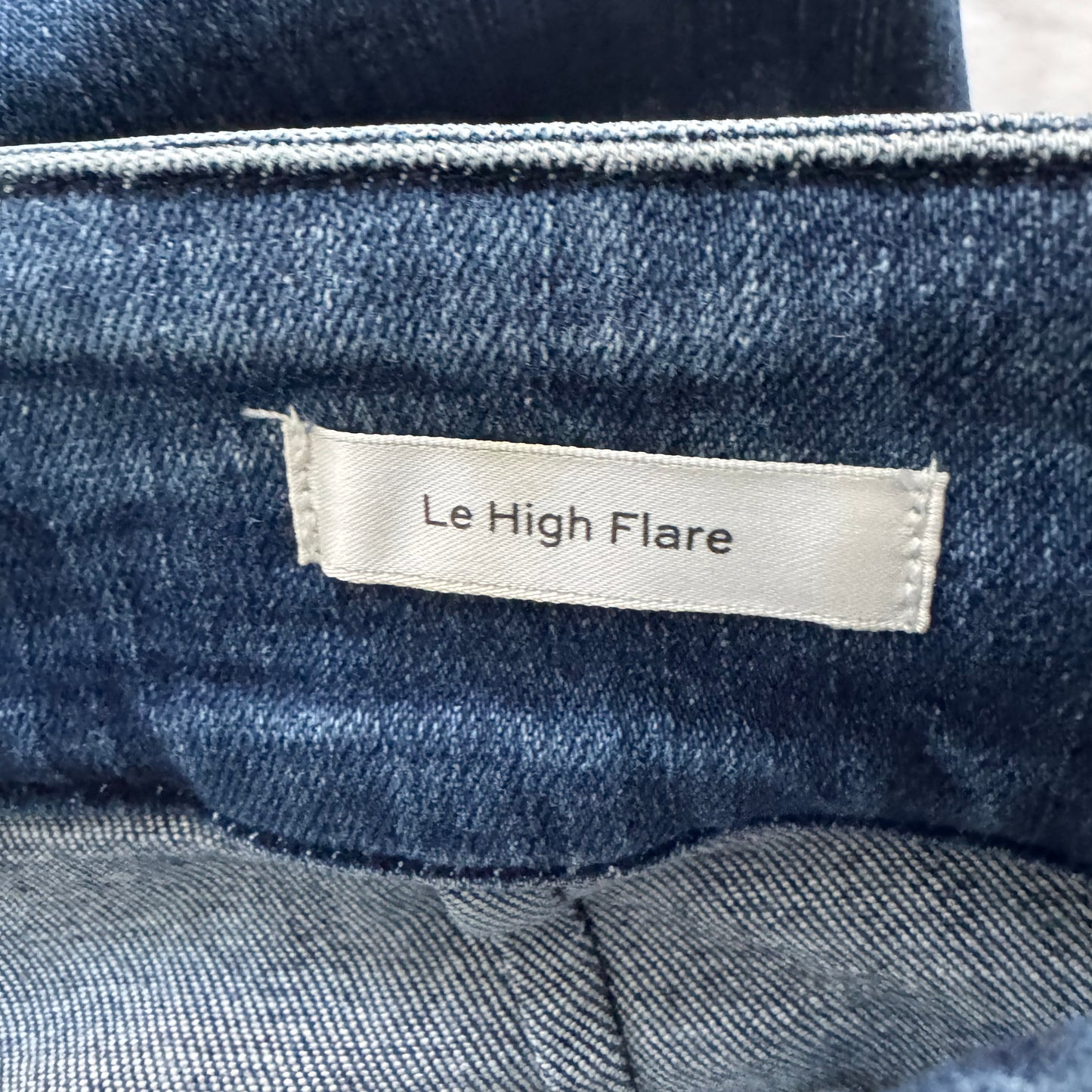 Frame Triple Binding "Le High Flare" Jean in "Crossings", size 25