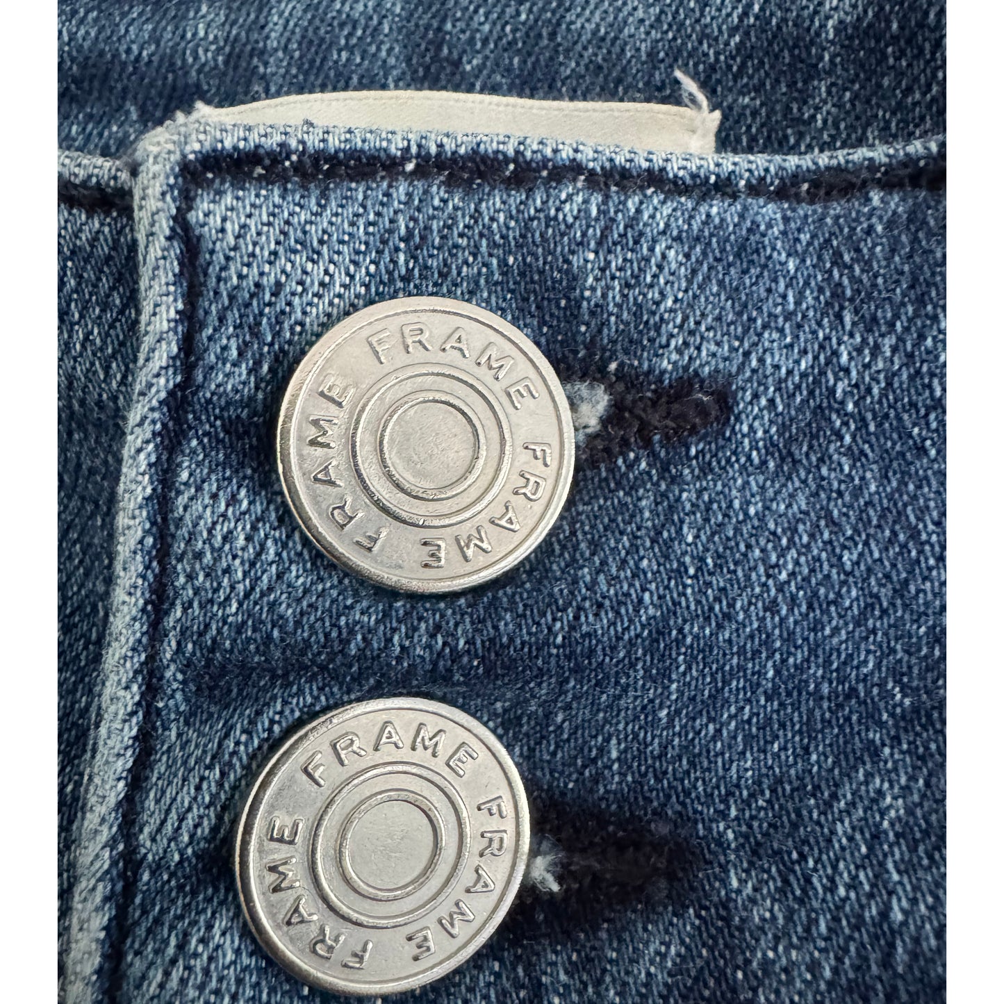 Frame Triple Binding "Le High Flare" Jean in "Crossings", size 25