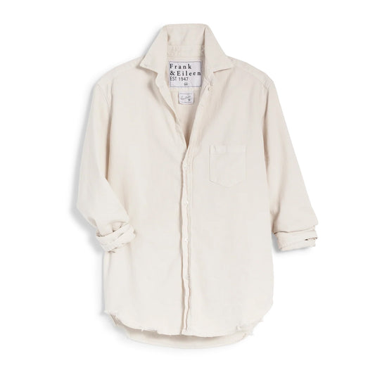 Frank & Eileen "Eileen" Shirt in Light Beige, size XXS