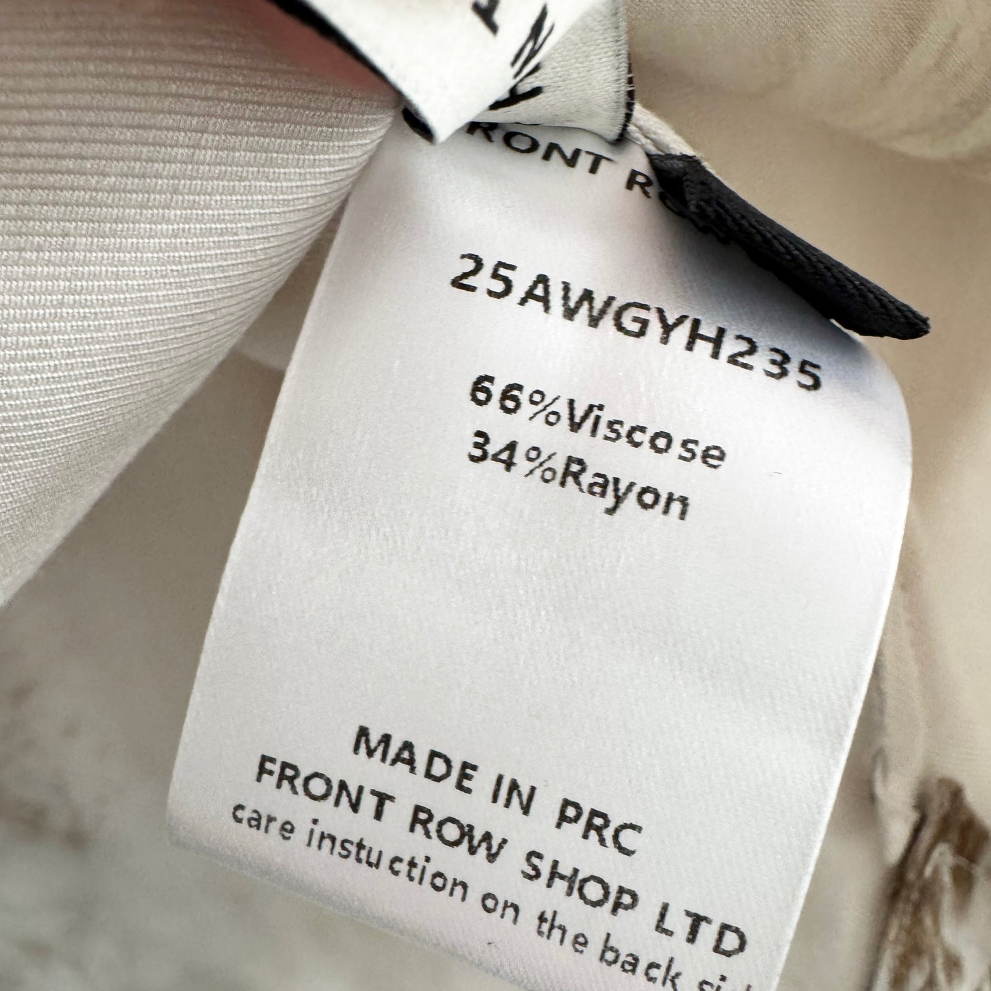 The Front Row Shop Fur Print Top, size Small