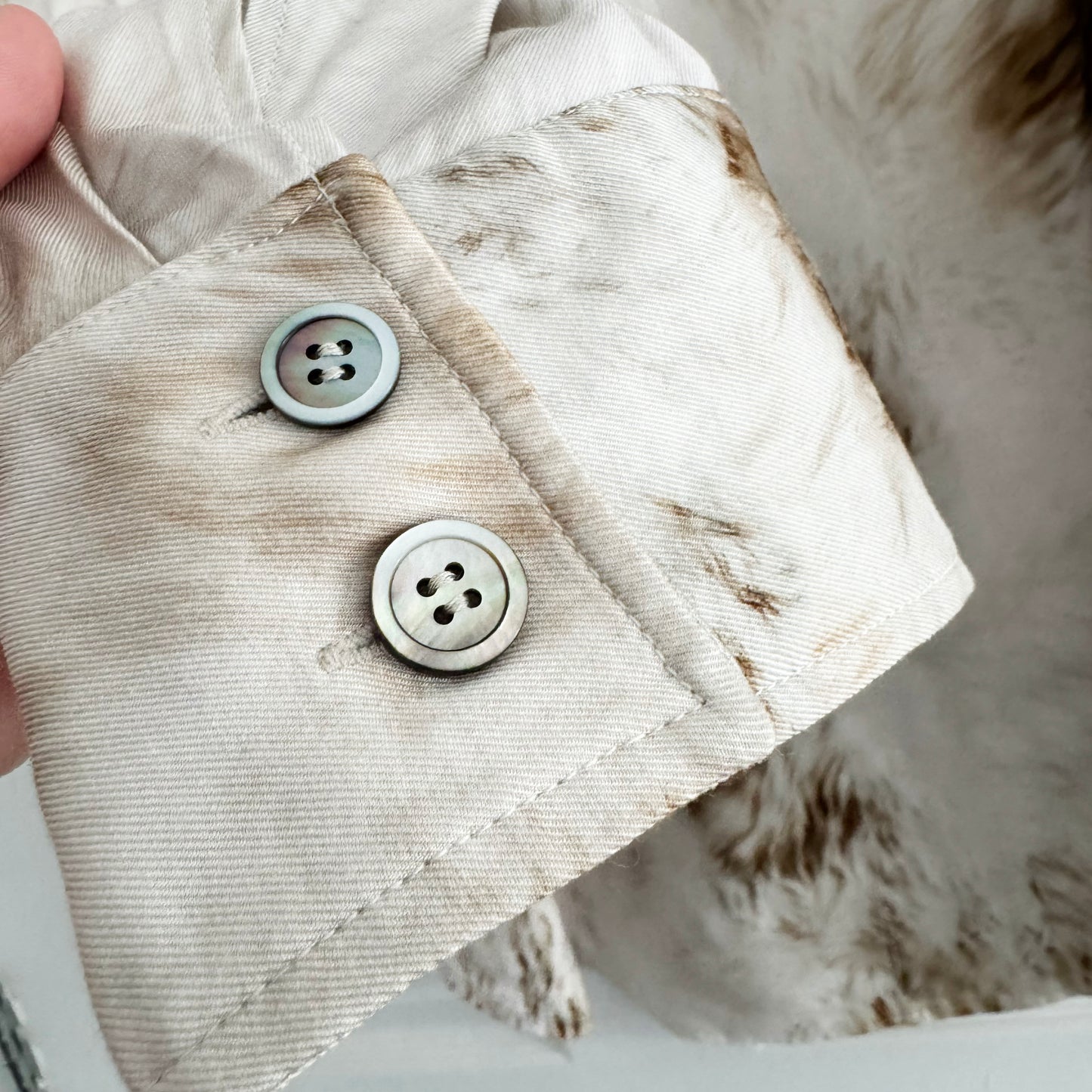 The Front Row Shop Fur Print Top, size Small