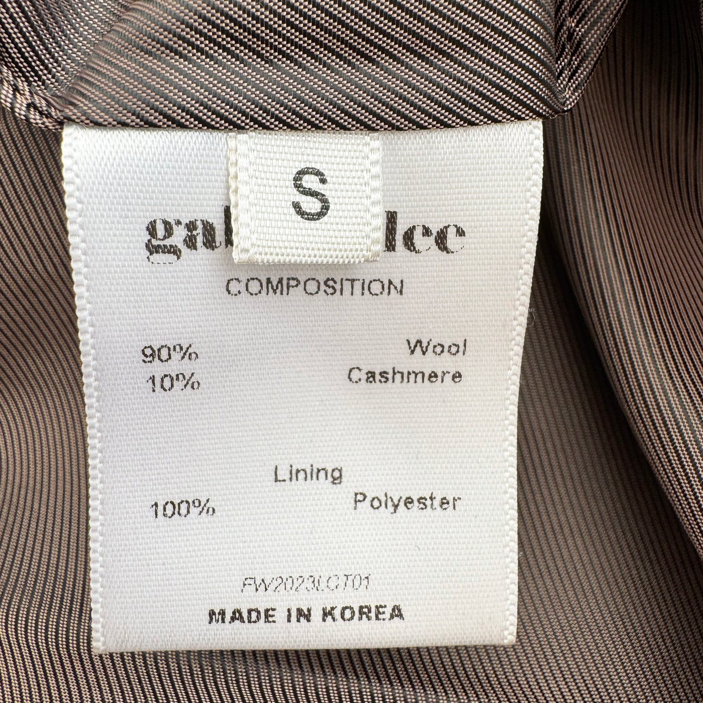 Gabriel Lee Double Breasted Coat in Camel, size Small