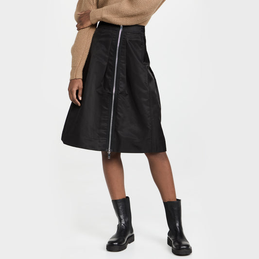 Ganni Outerwear Nylon Skirt in Black, size 38 (fits like size small)