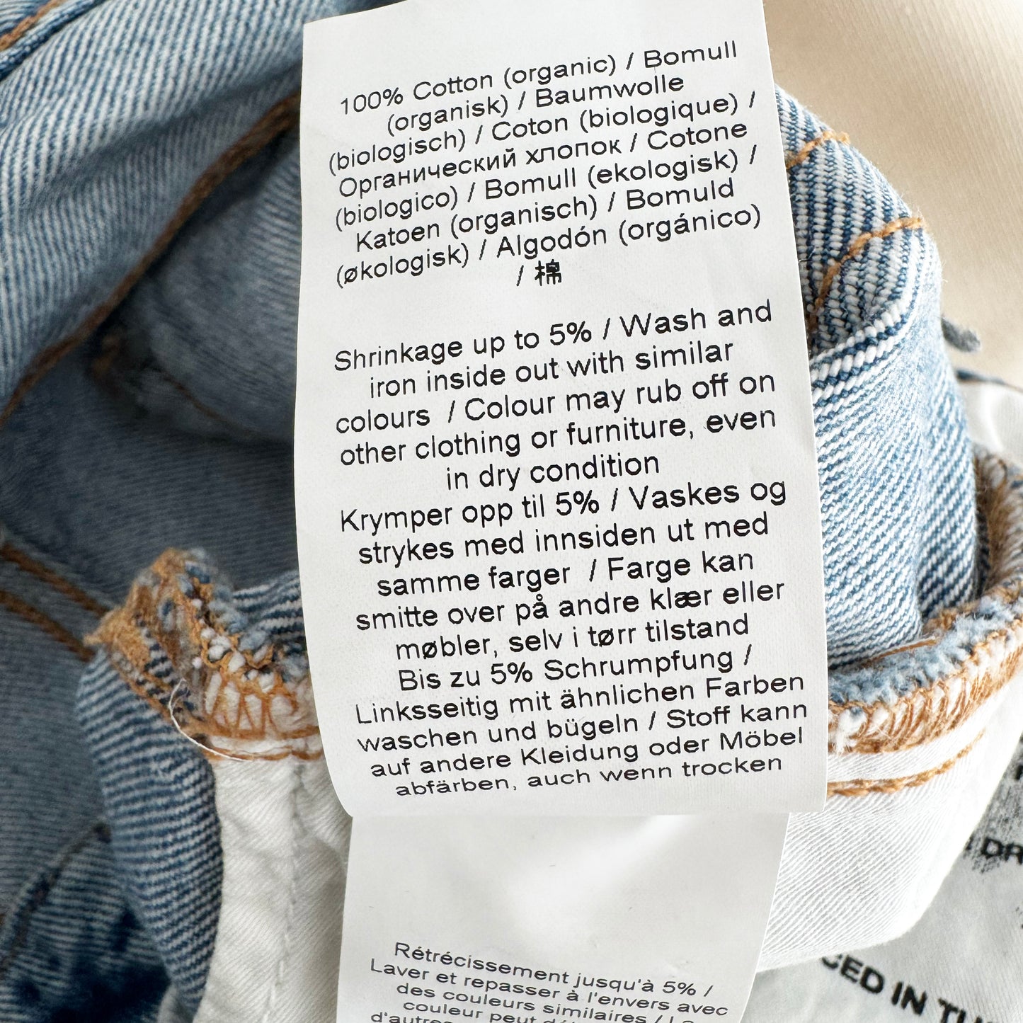 Ganni "Stary" Jeans in Blue, size 27