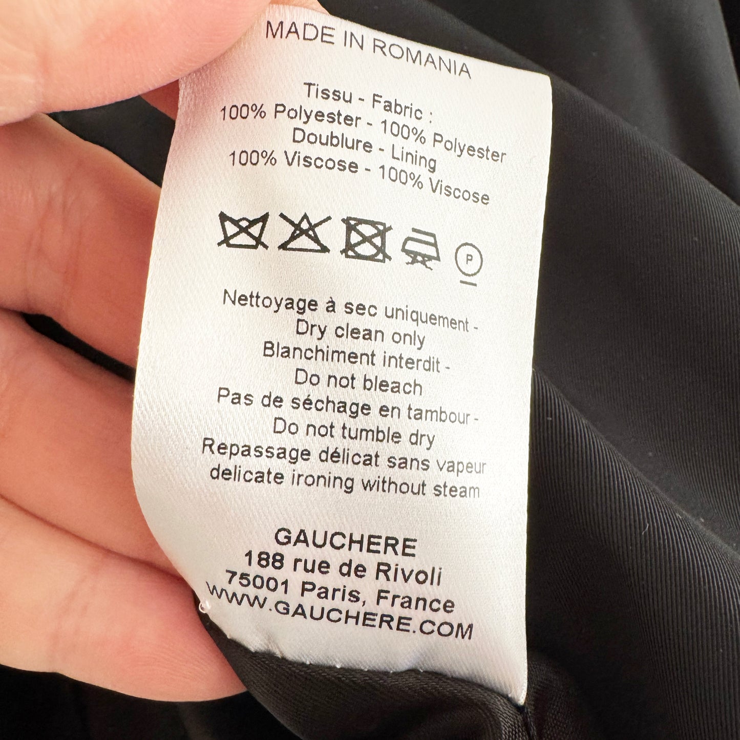 Gauchere Bomber Jacket in Black, size 42