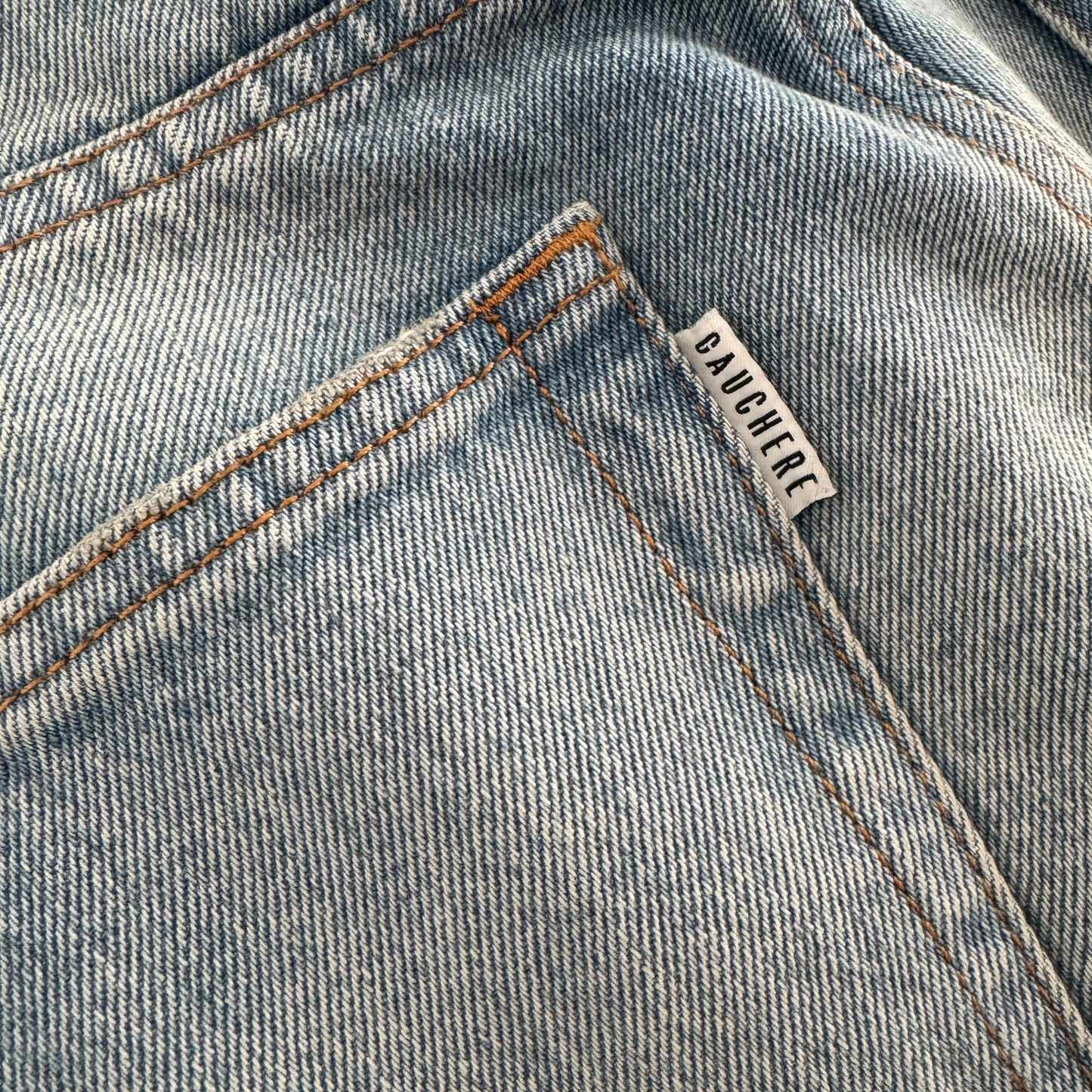 Gauchere Side Zip Jeans in Blue, size 40