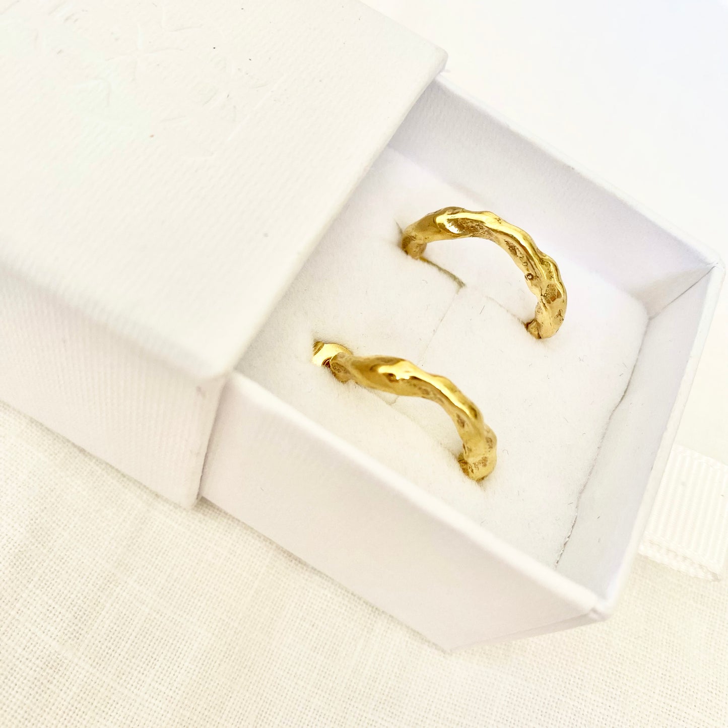 Released from Love 016 Classic Hoops in Gold Vermeil