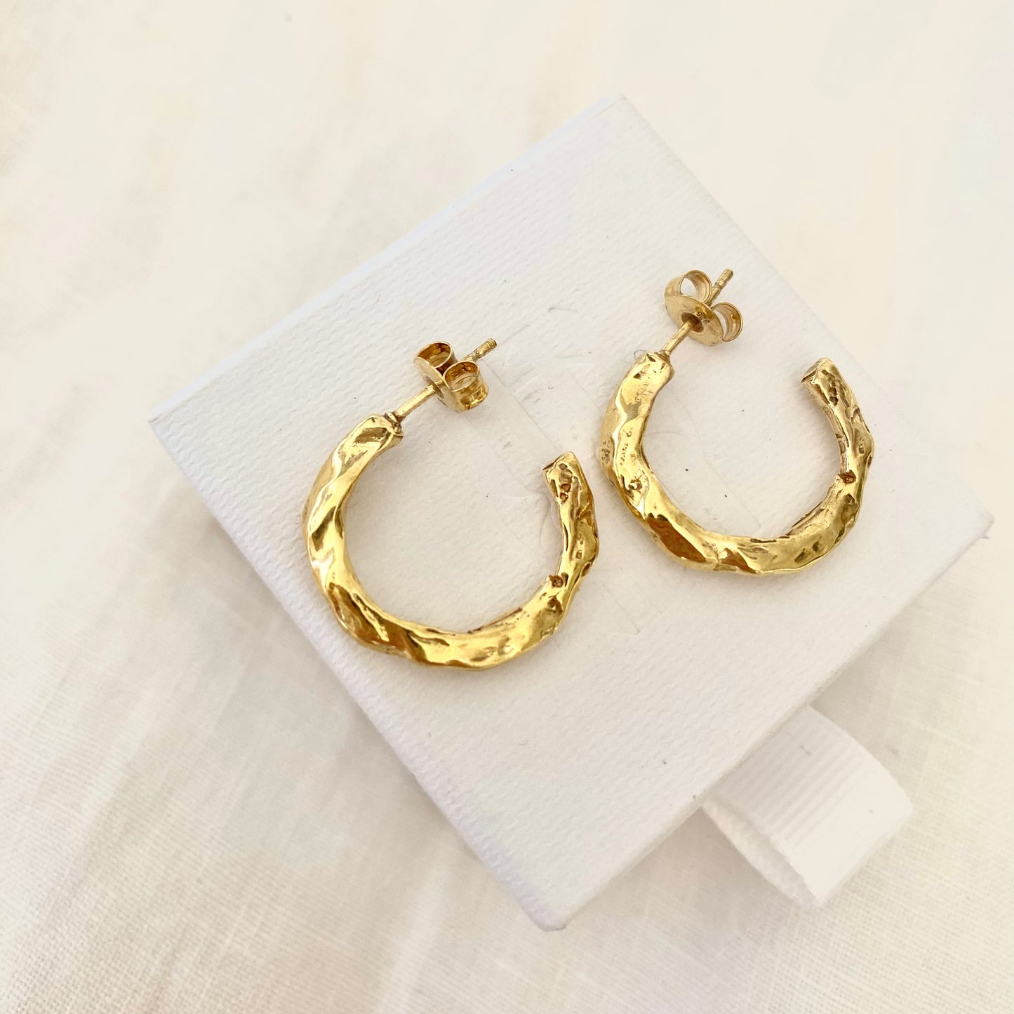 Released from Love 016 Classic Hoops in Gold Vermeil