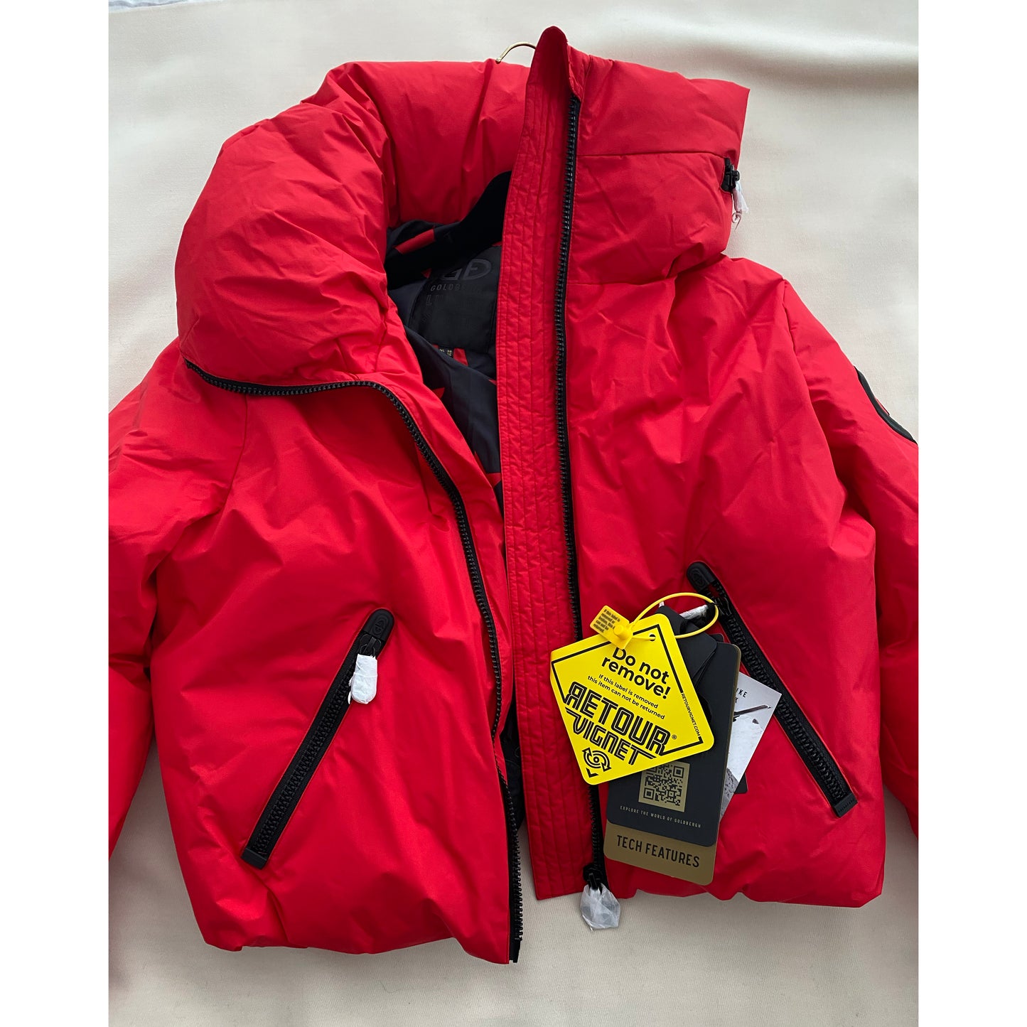 Goldbergh "Porter" Ski Jacket in Red, size 42IT (like a Medium)