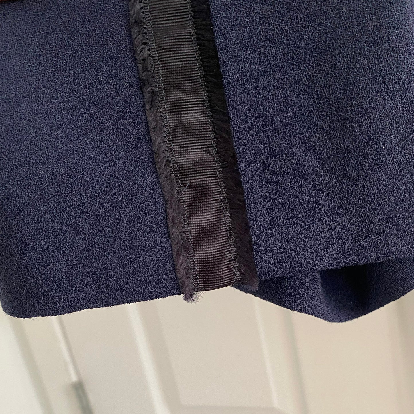 Golden Goose "Sally" Navy Double Crepe Pants, Size XL (fits size large) ** altered **