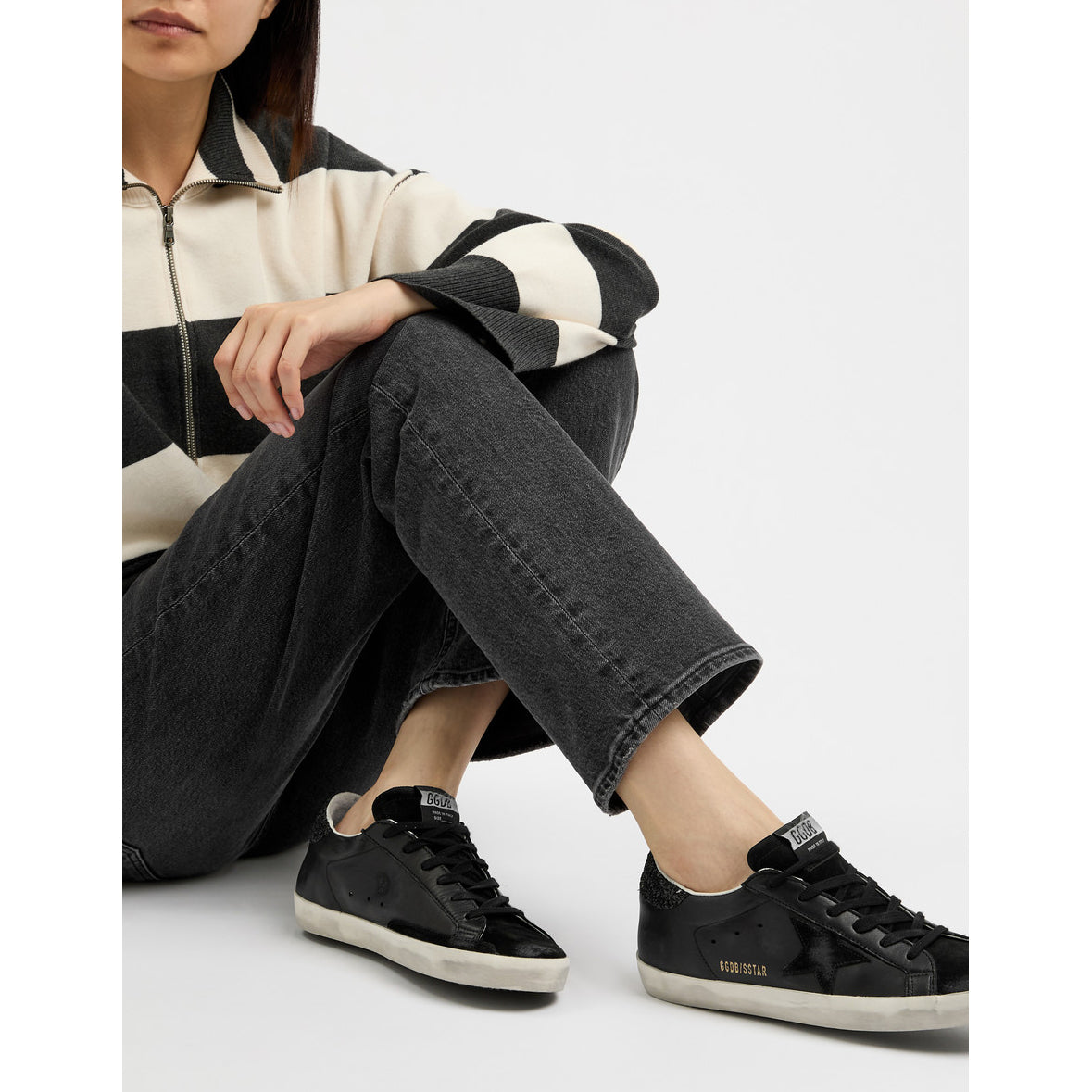 Golden Goose Superstar Classic Sneaker in Black, size 38