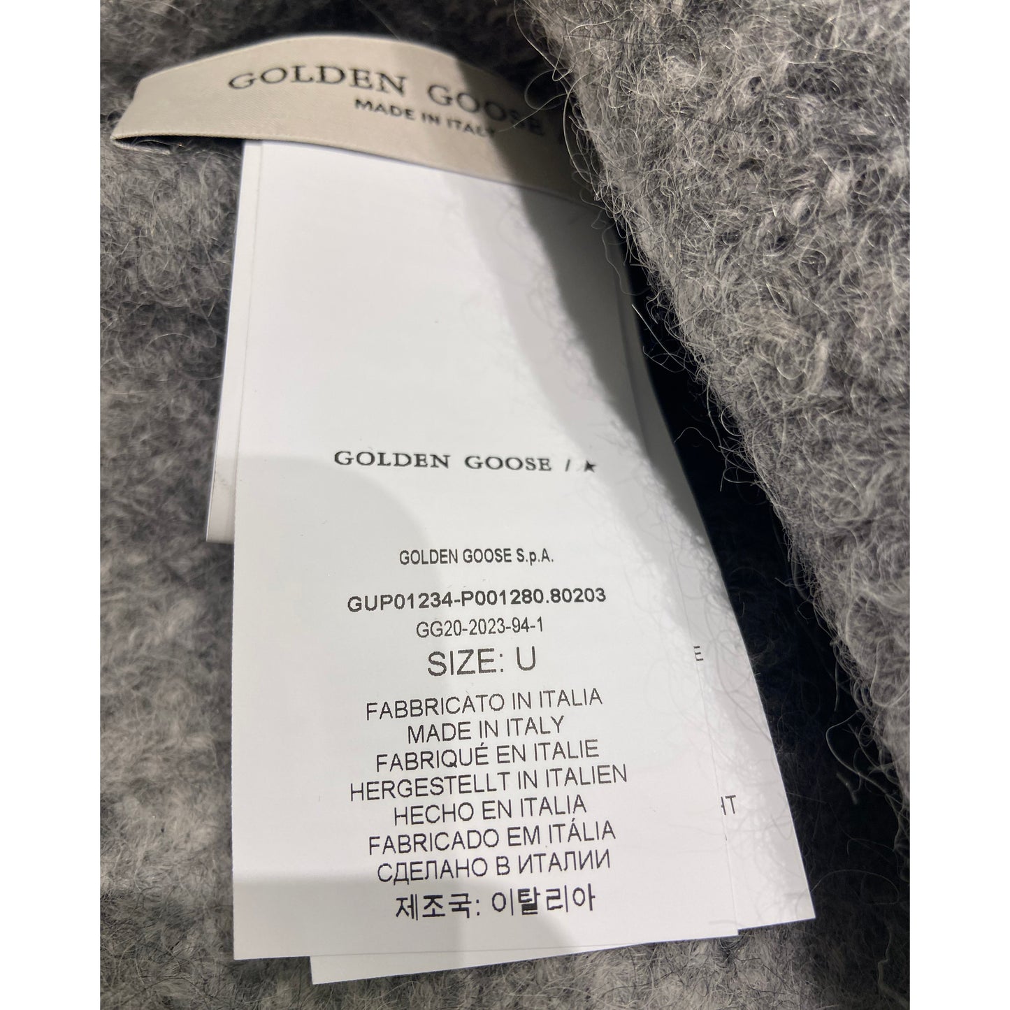 Golden Goose Degradé Alpaca Grey Beanie