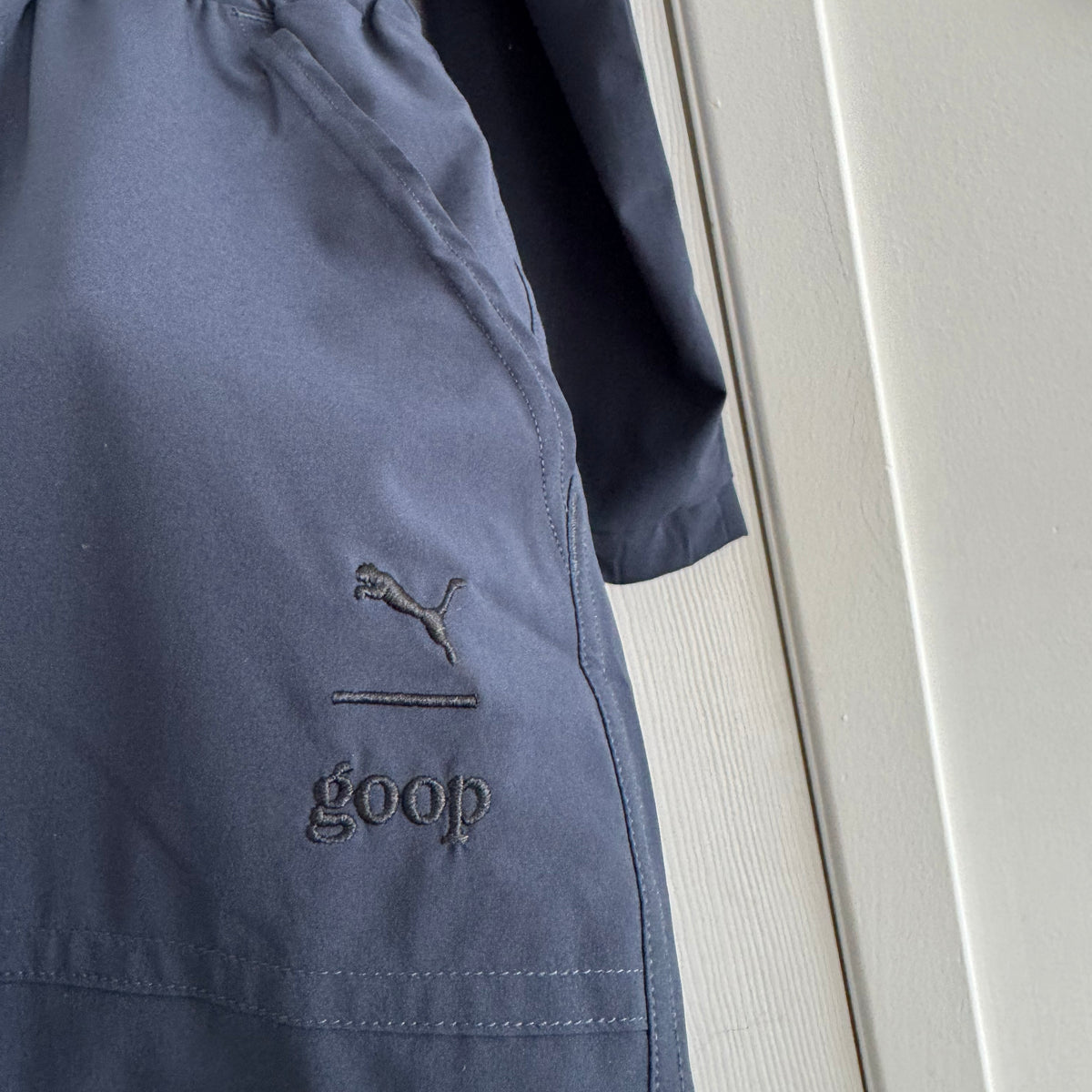 Goop x Puma "Windbreaker Training" Jumpsuit in Navy, size Large