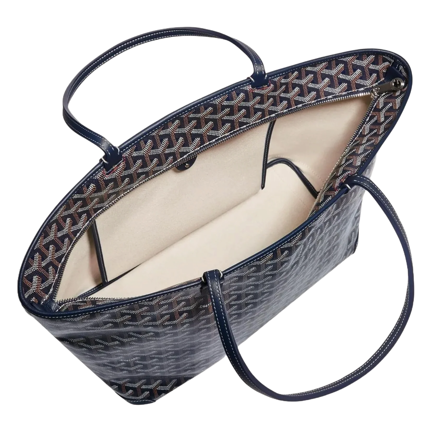 Sac fourre-tout Goyard "Artois" en bleu marine (taille MM)