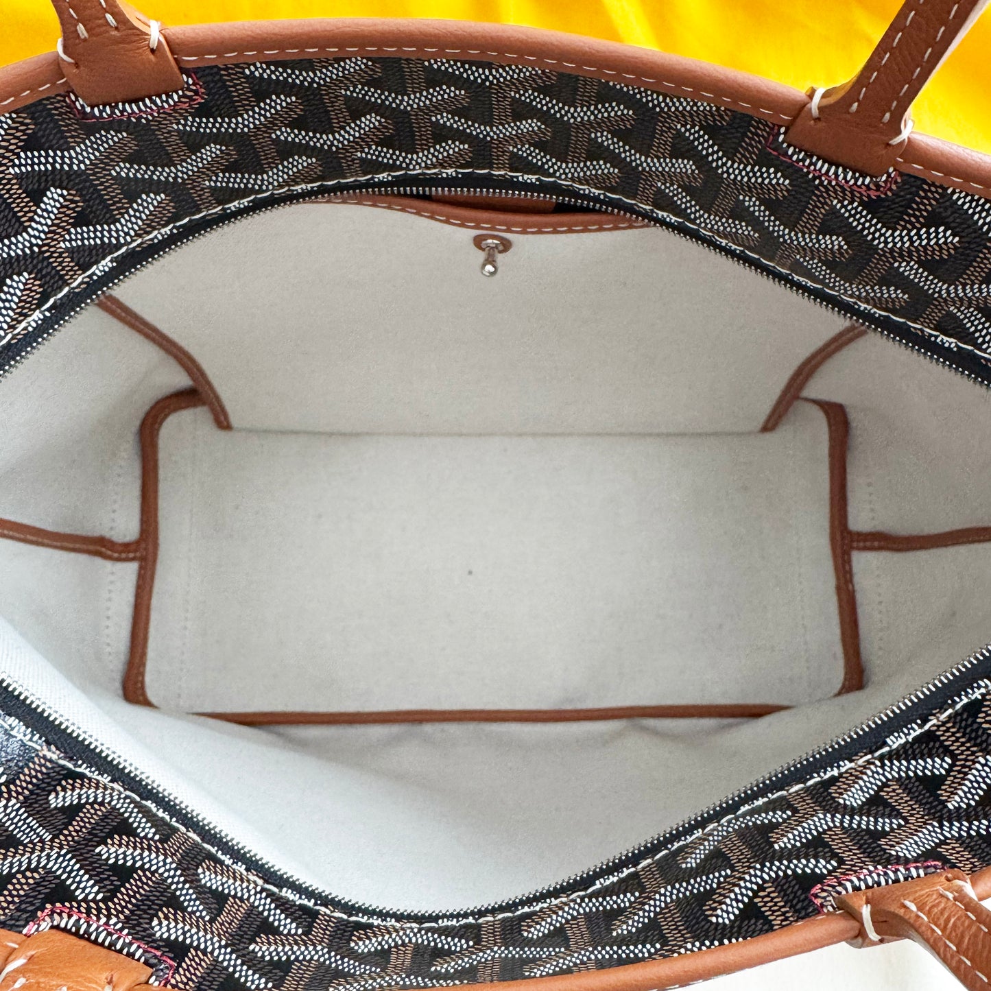 Sac fourre-tout Goyard "Artois" en bleu marine (taille MM)