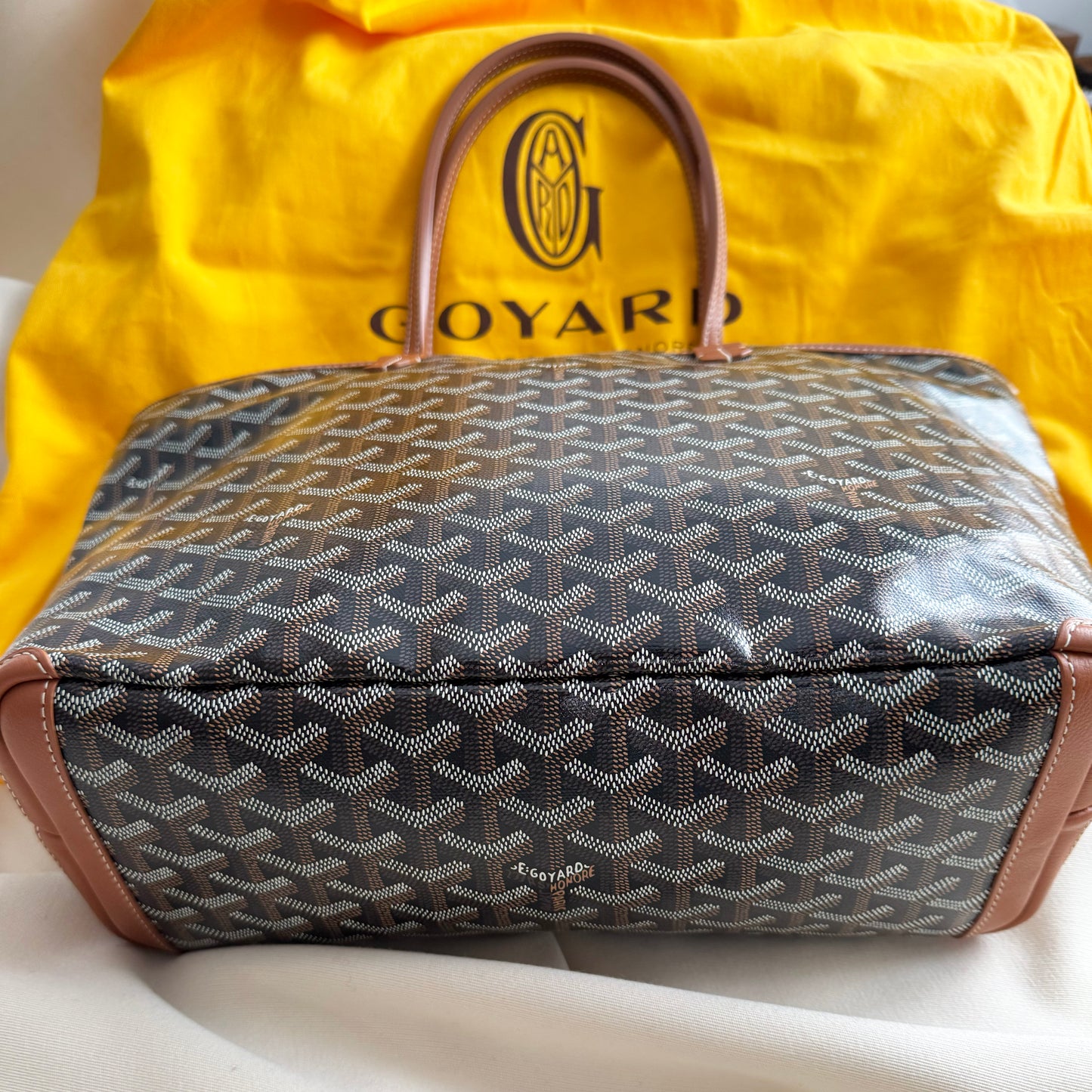 Sac fourre-tout Goyard "Artois" en bleu marine (taille MM)